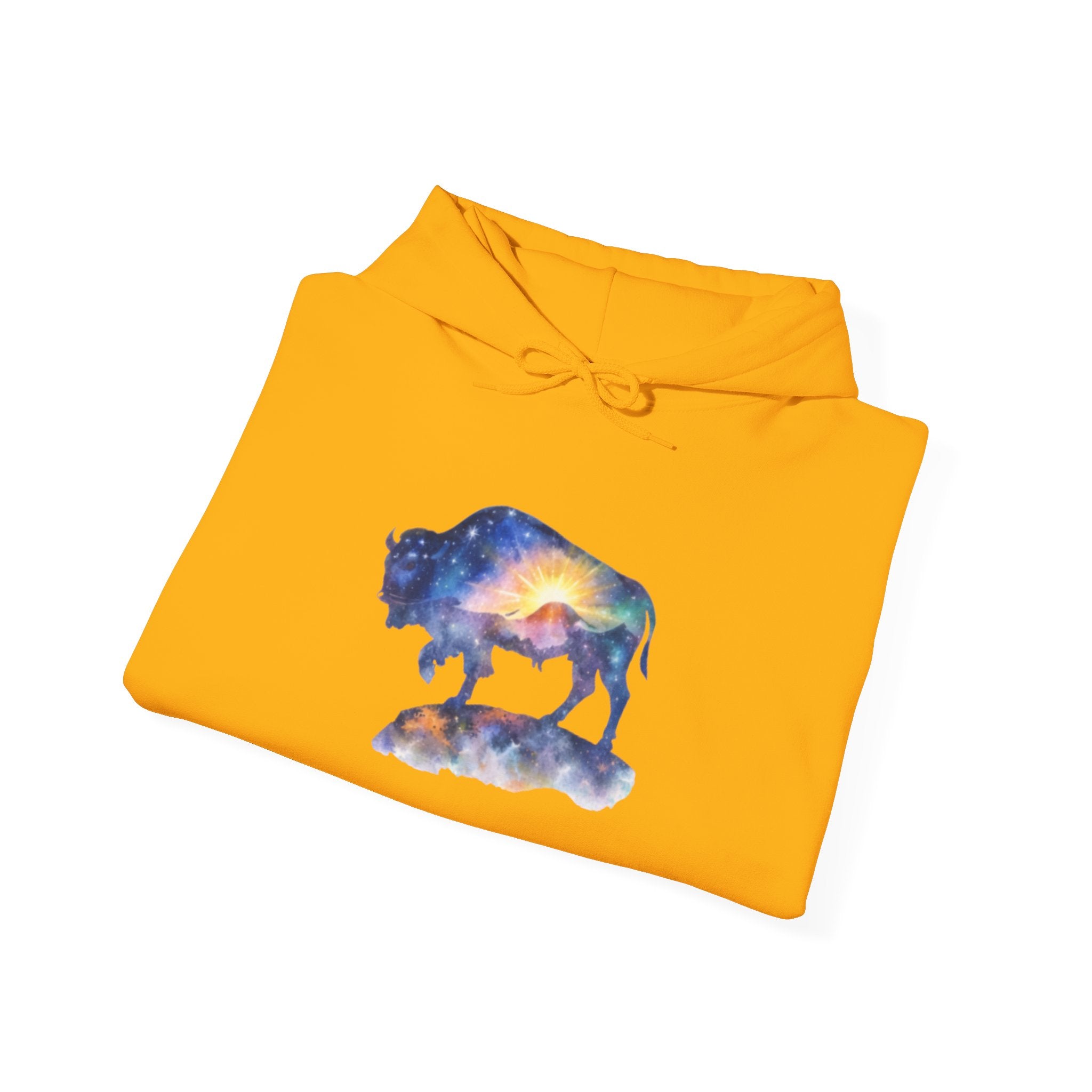 Colorful Bison Graphic Pullover