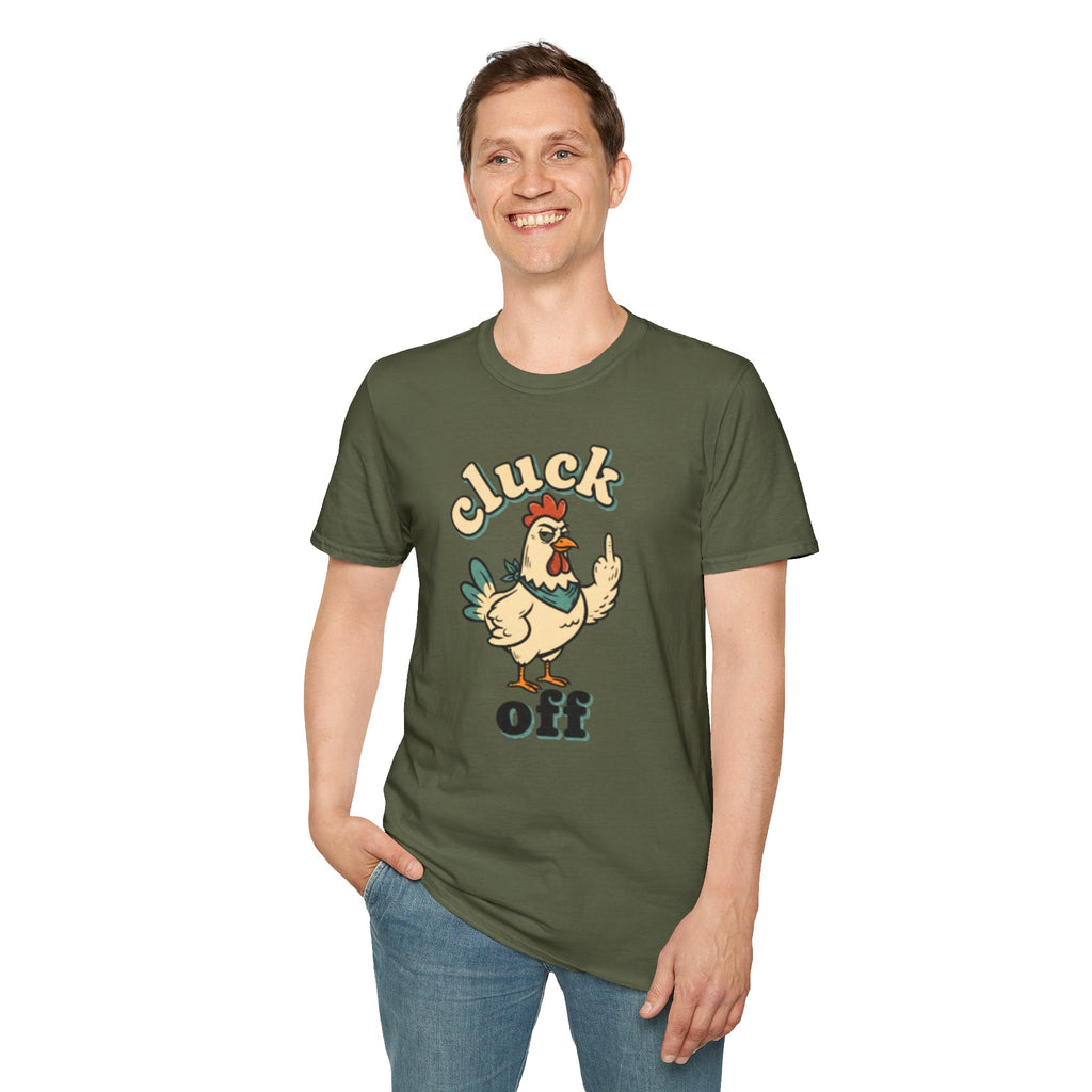 Cluck Off Chicken T-Shirt — Funny Retro Fowl Graphic Tee