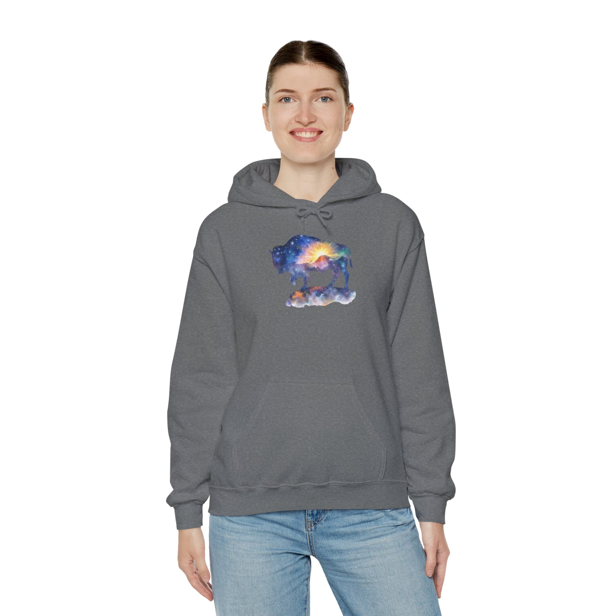 Cosmic Bison Graphic Sweatshirt