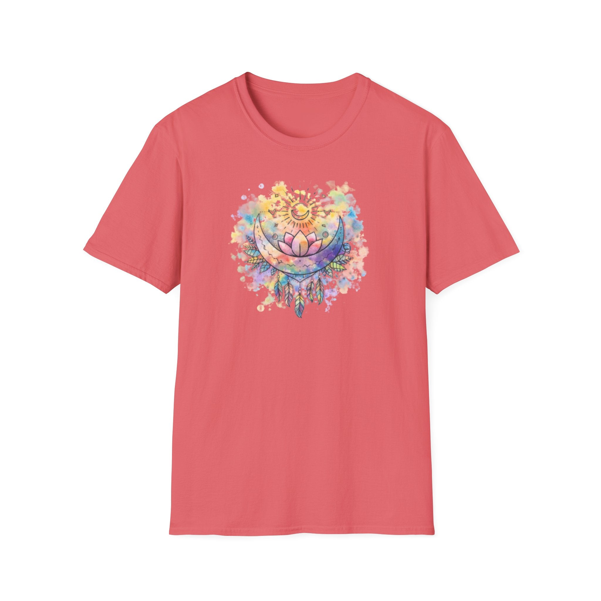 Lotus Dreamcatcher Watercolor T-Shirt — Sun & Feather Spiritual Tee