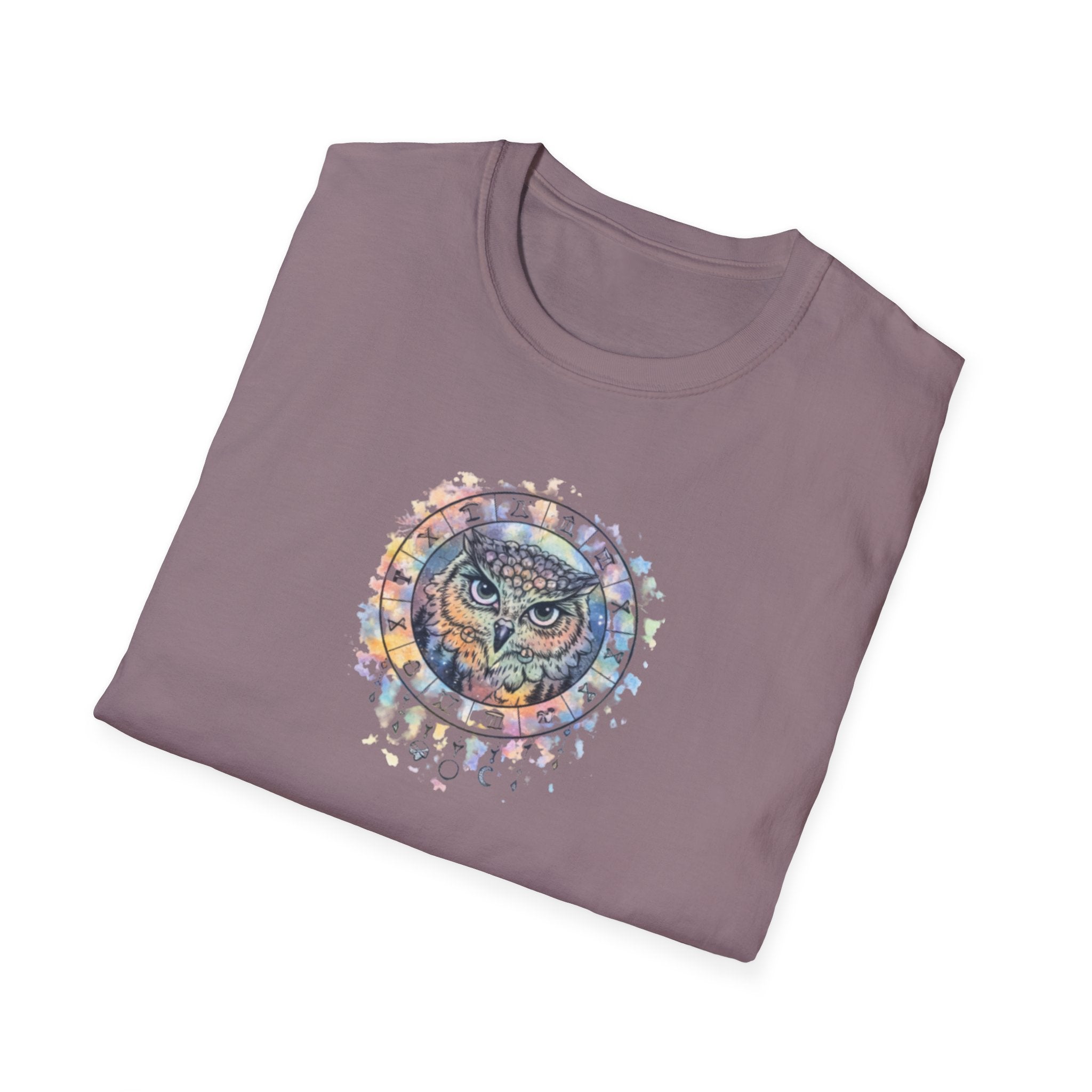 Watercolor Owl Mandala Spiritual T-Shirt Unisex