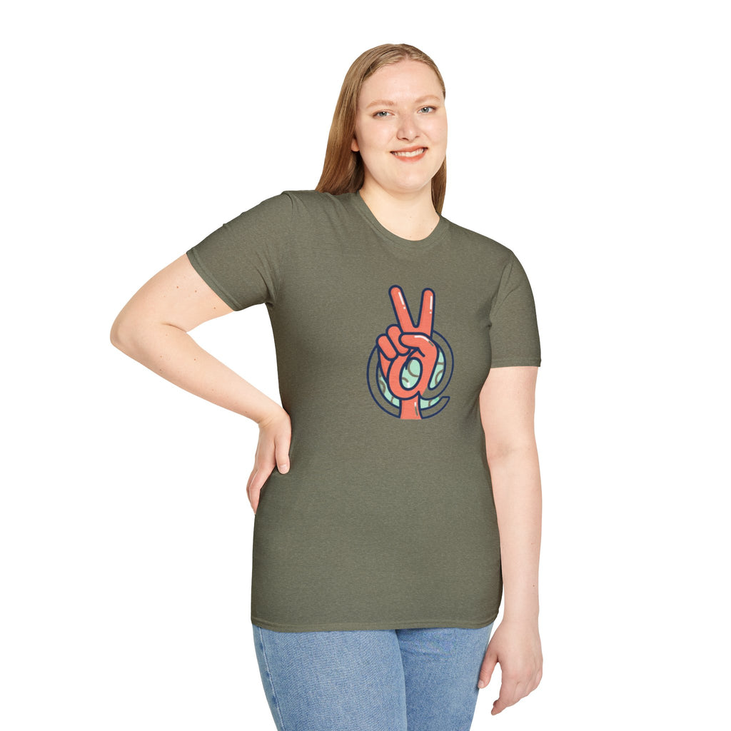 Peace Sign Hand T-Shirt | Retro Vibes, Minimal Graphic