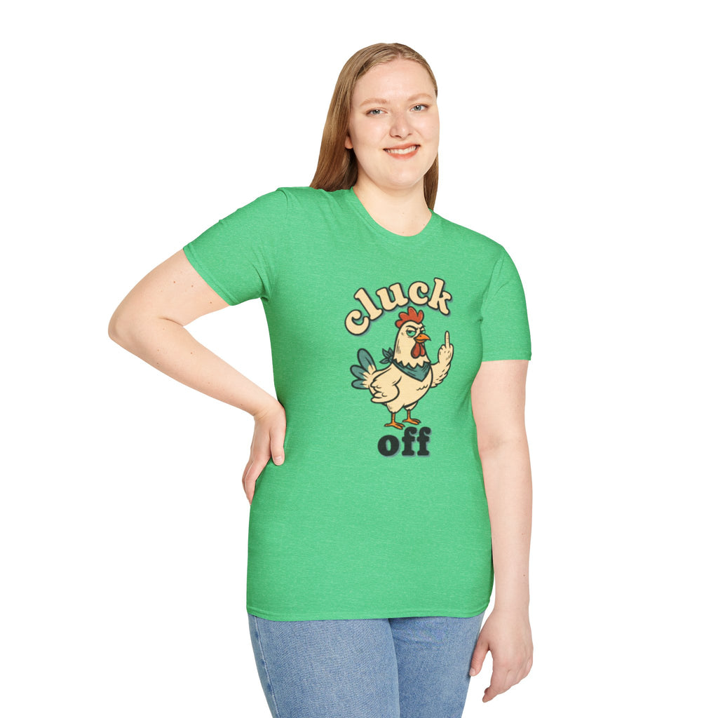 Cluck Off Chicken T-Shirt — Funny Retro Fowl Graphic Tee