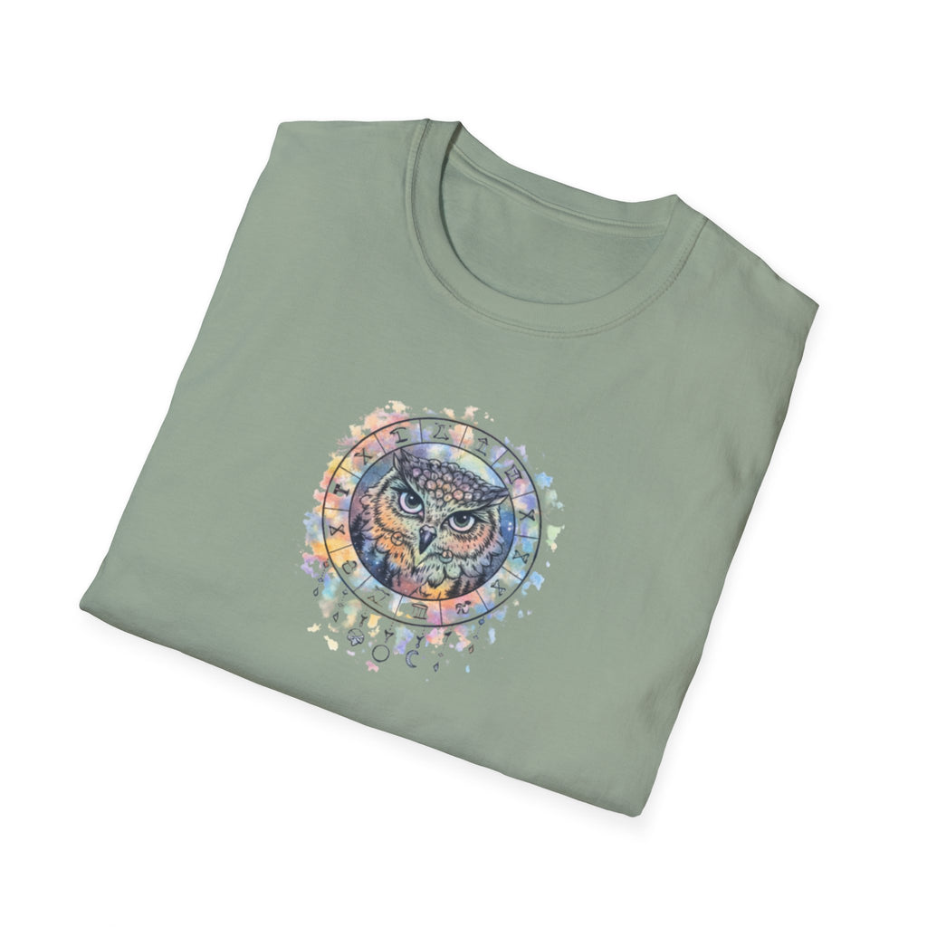 Watercolor Owl Mandala Spiritual T-Shirt Unisex