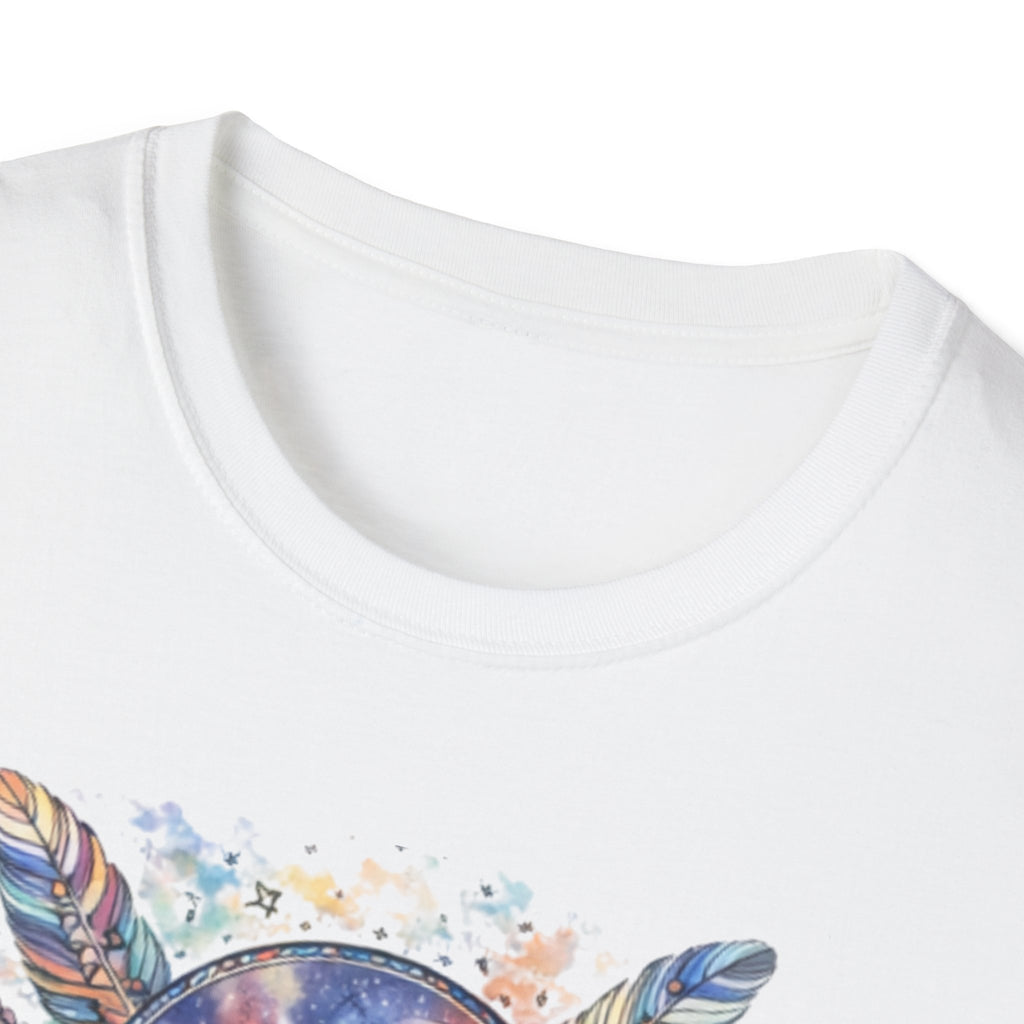 Watercolor Dreamcatcher Sunset T-Shirt — Boho Spiritual Tee