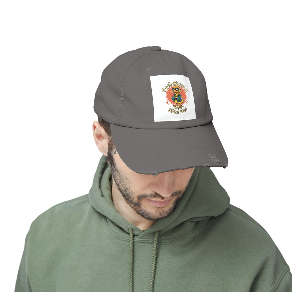 Duck Around and Find Out — Vintage Cartoon Distressed Cap