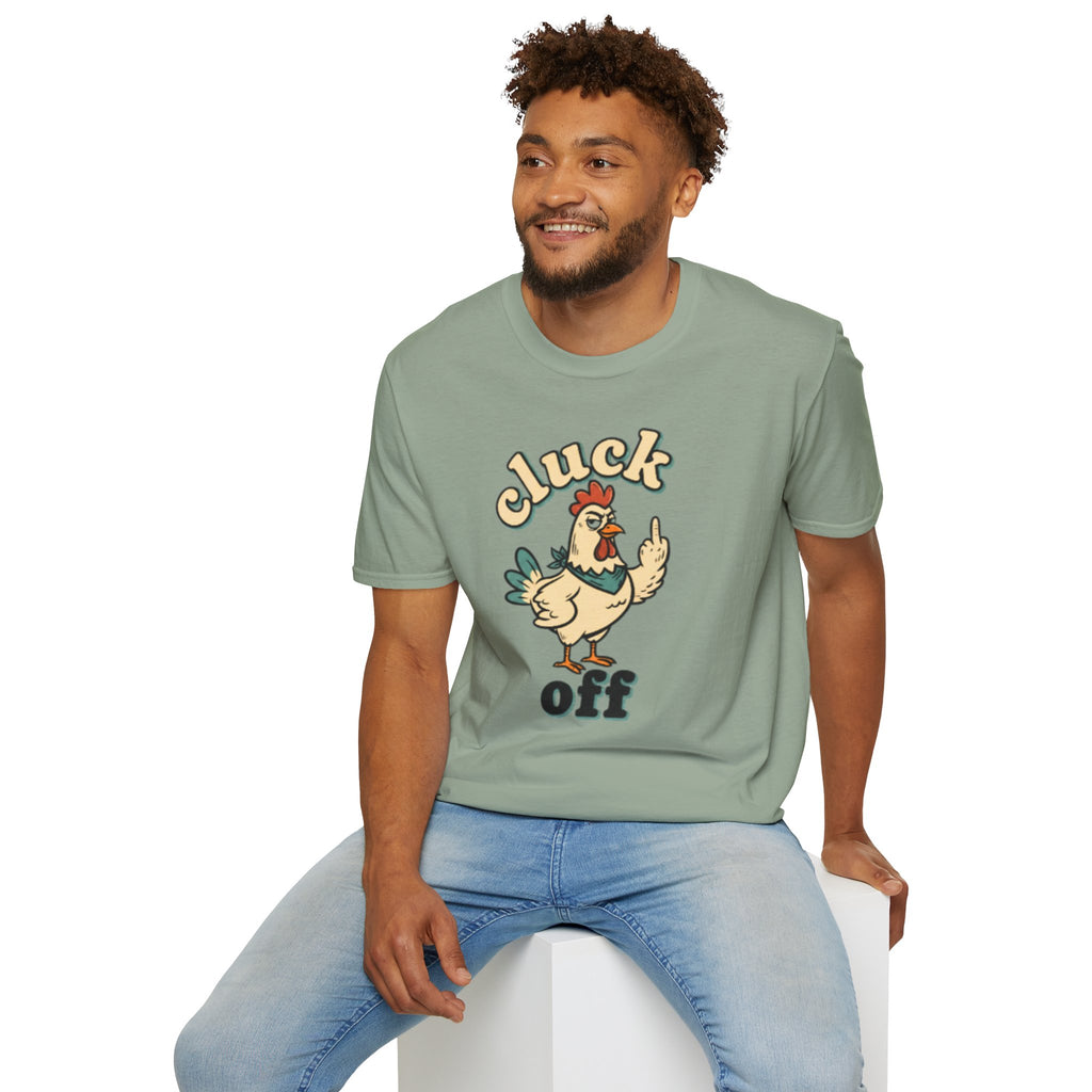 Cluck Off Chicken T-Shirt — Funny Retro Fowl Graphic Tee