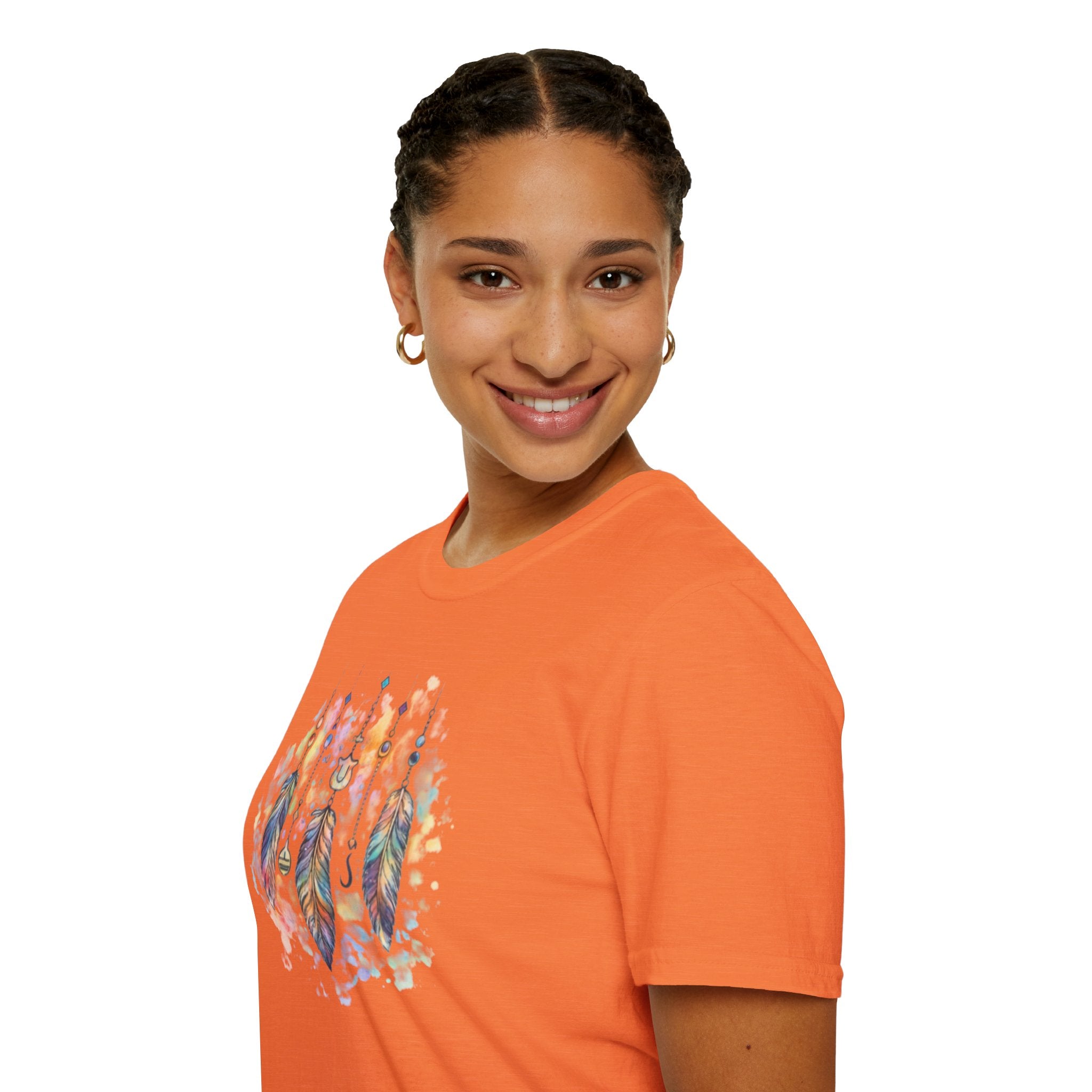 Watercolor Dreamcatcher T-Shirt — Boho Feather Graphic Tee