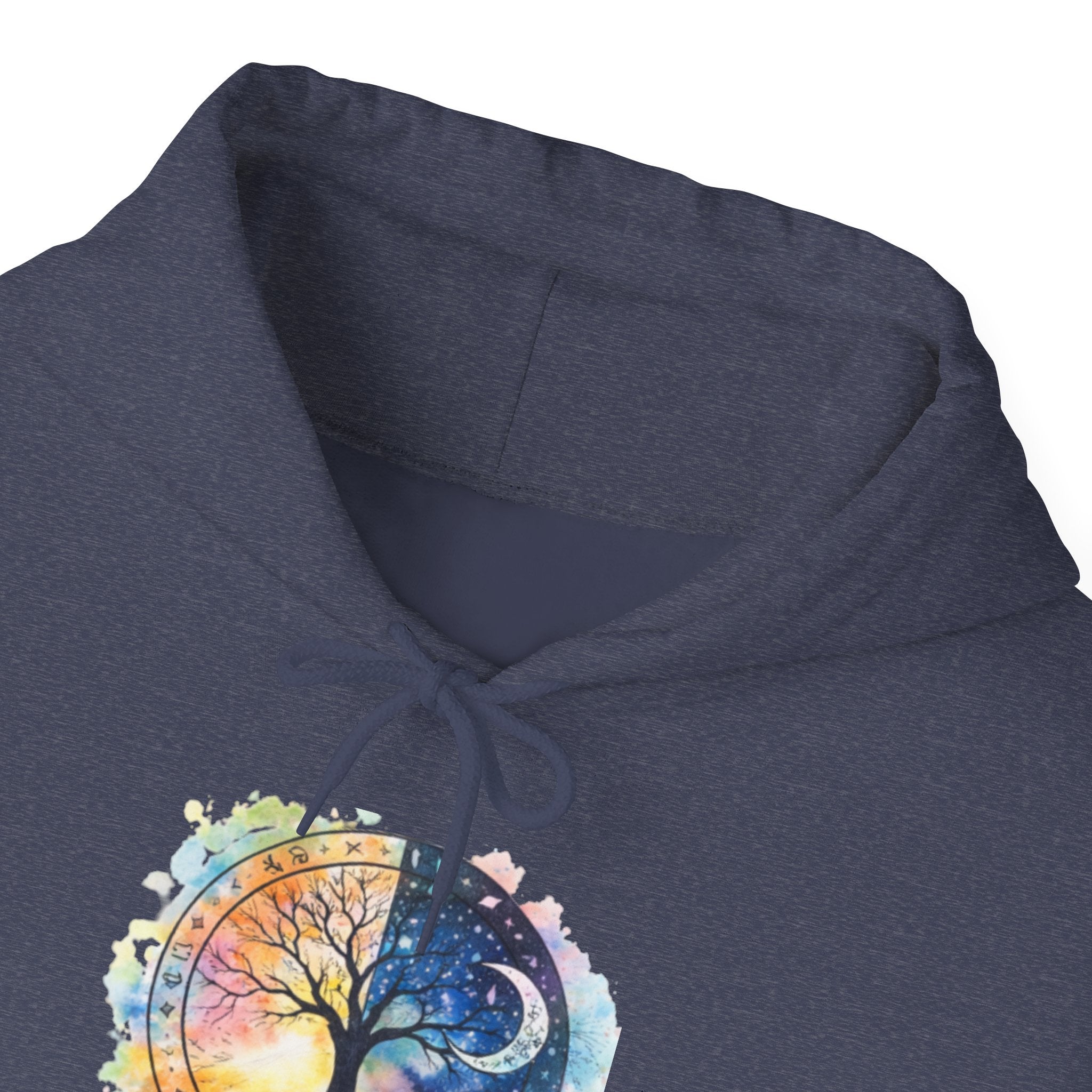 Yin Yang Tree Of Life Hoodie — Colorful Sun & Moon Spiritual Pullover