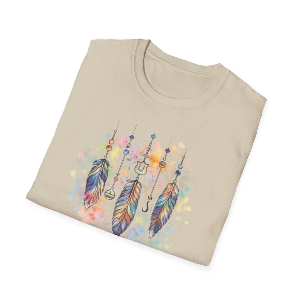 Watercolor Dreamcatcher T-Shirt — Boho Feather Graphic Tee