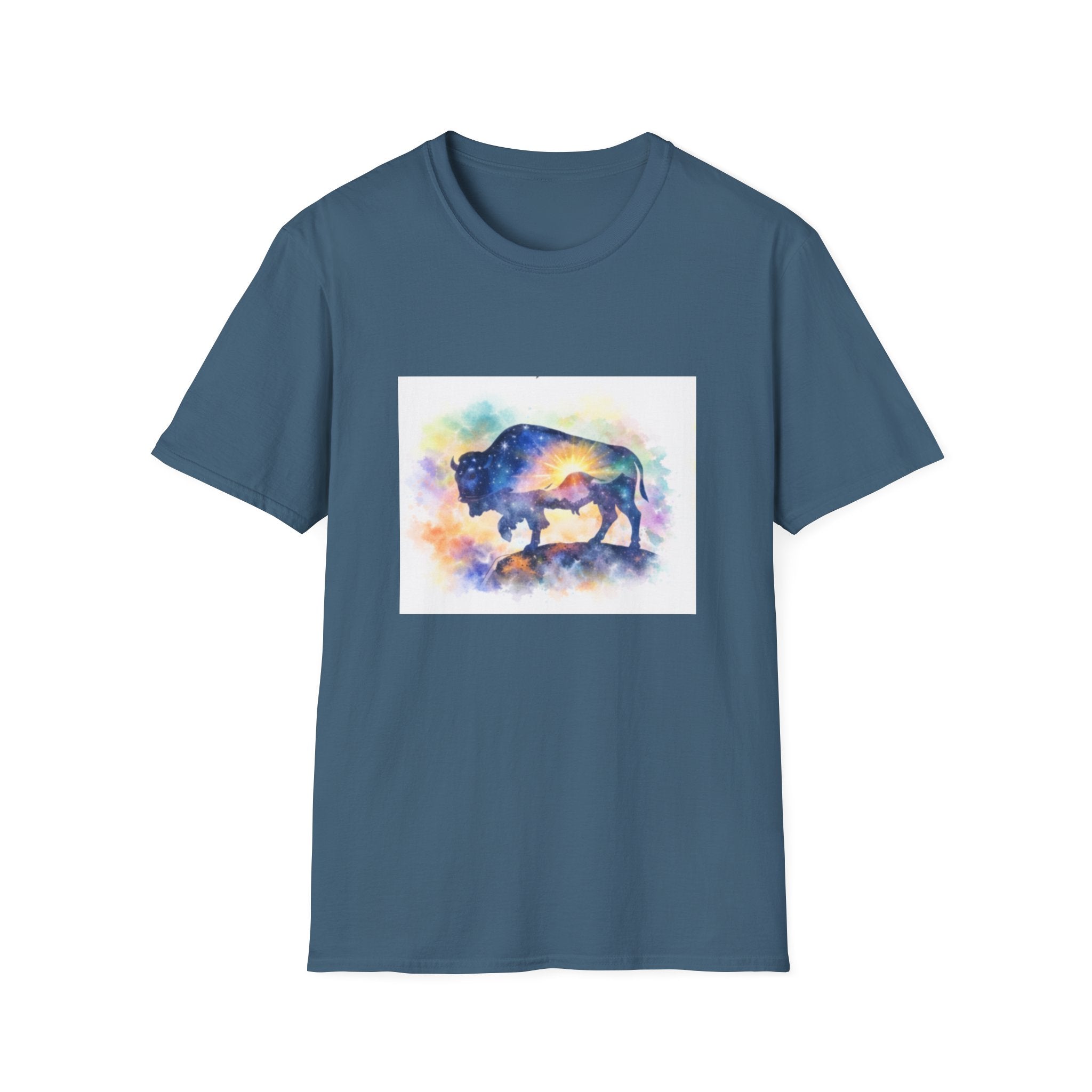 Colorful Watercolor Bison T-Shirt