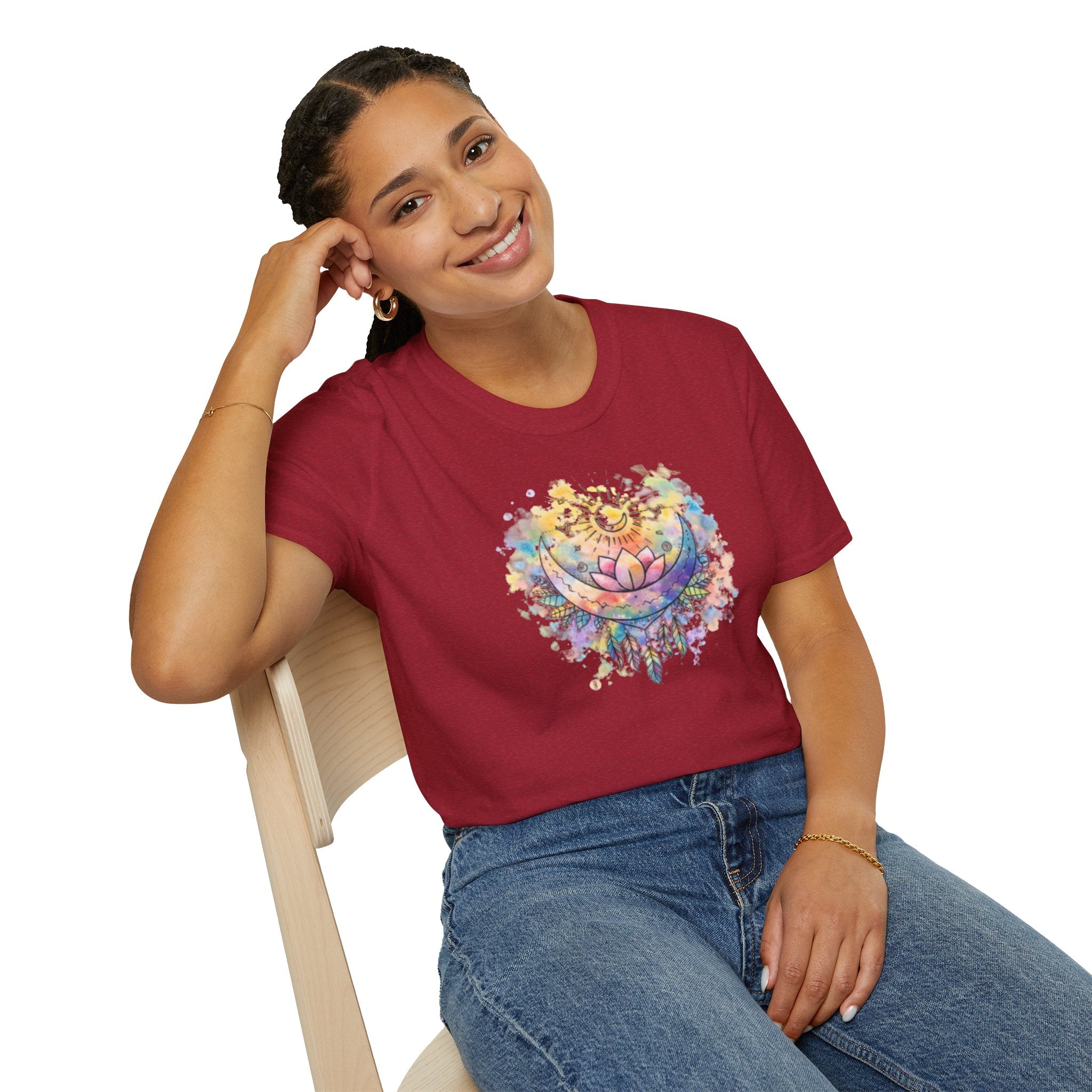 Lotus Dreamcatcher Watercolor T-Shirt — Sun & Feather Spiritual Tee