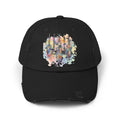 Distressed Cap with Watercolor Dreamcatcher Design