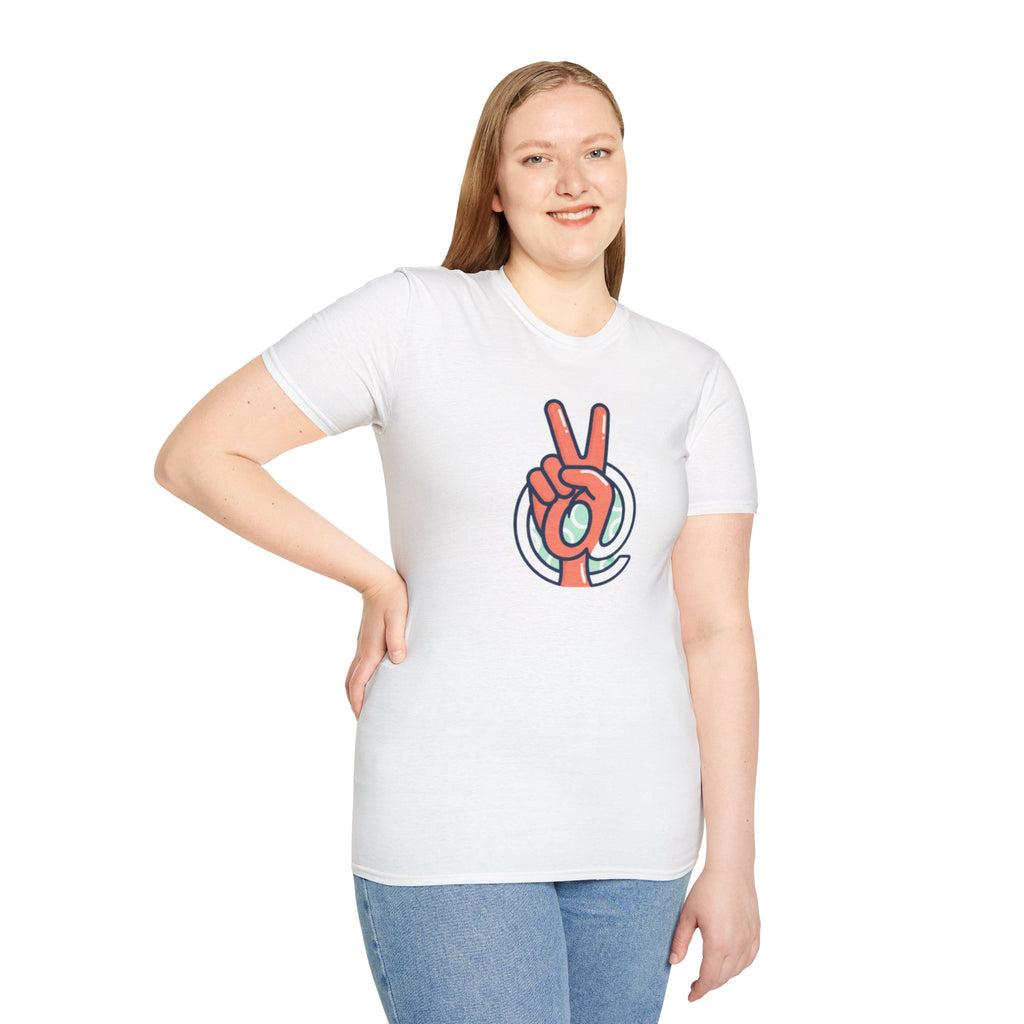 Peace Sign Hand T-Shirt | Retro Vibes, Minimal Graphic