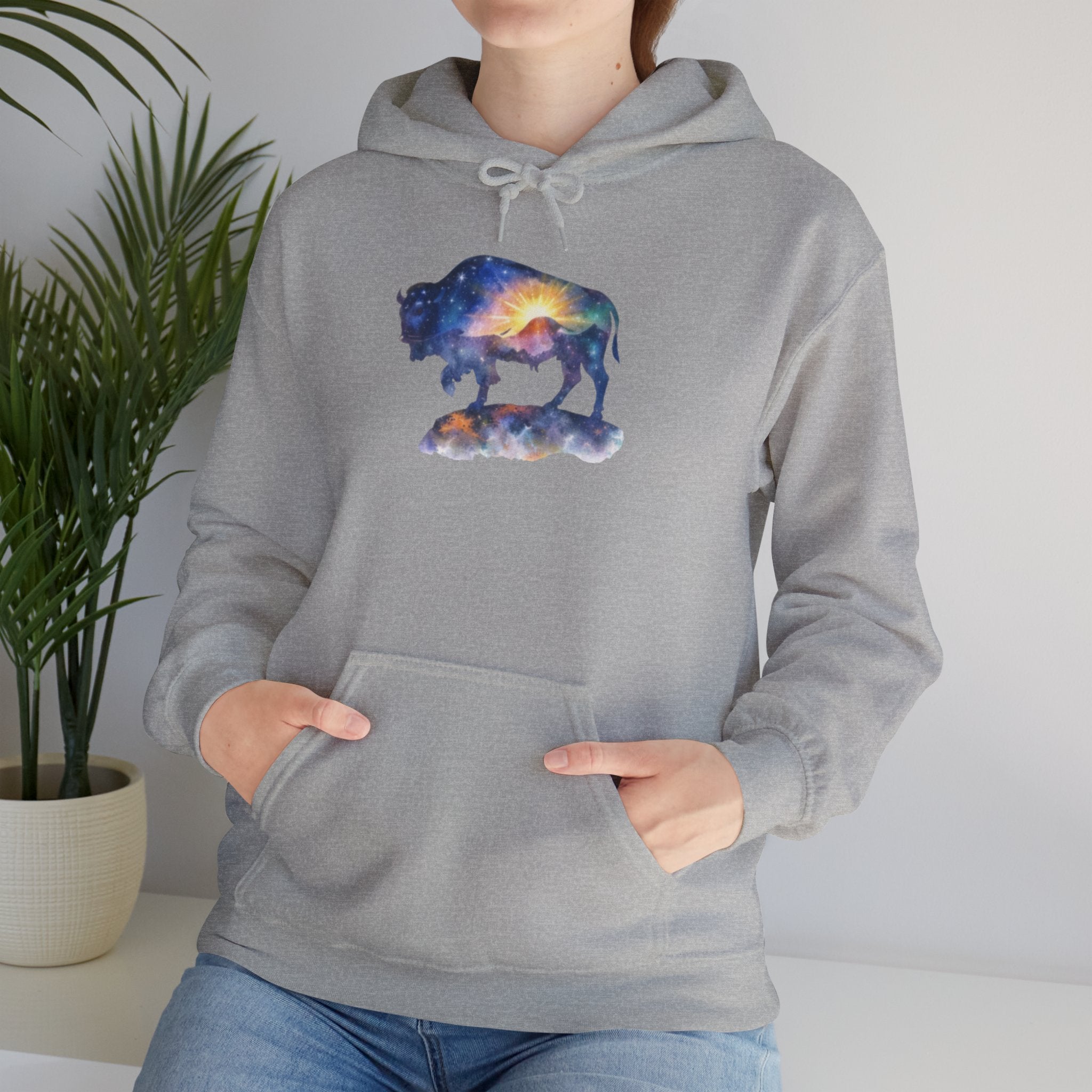 Cosmic Bison Graphic Sweatshirt