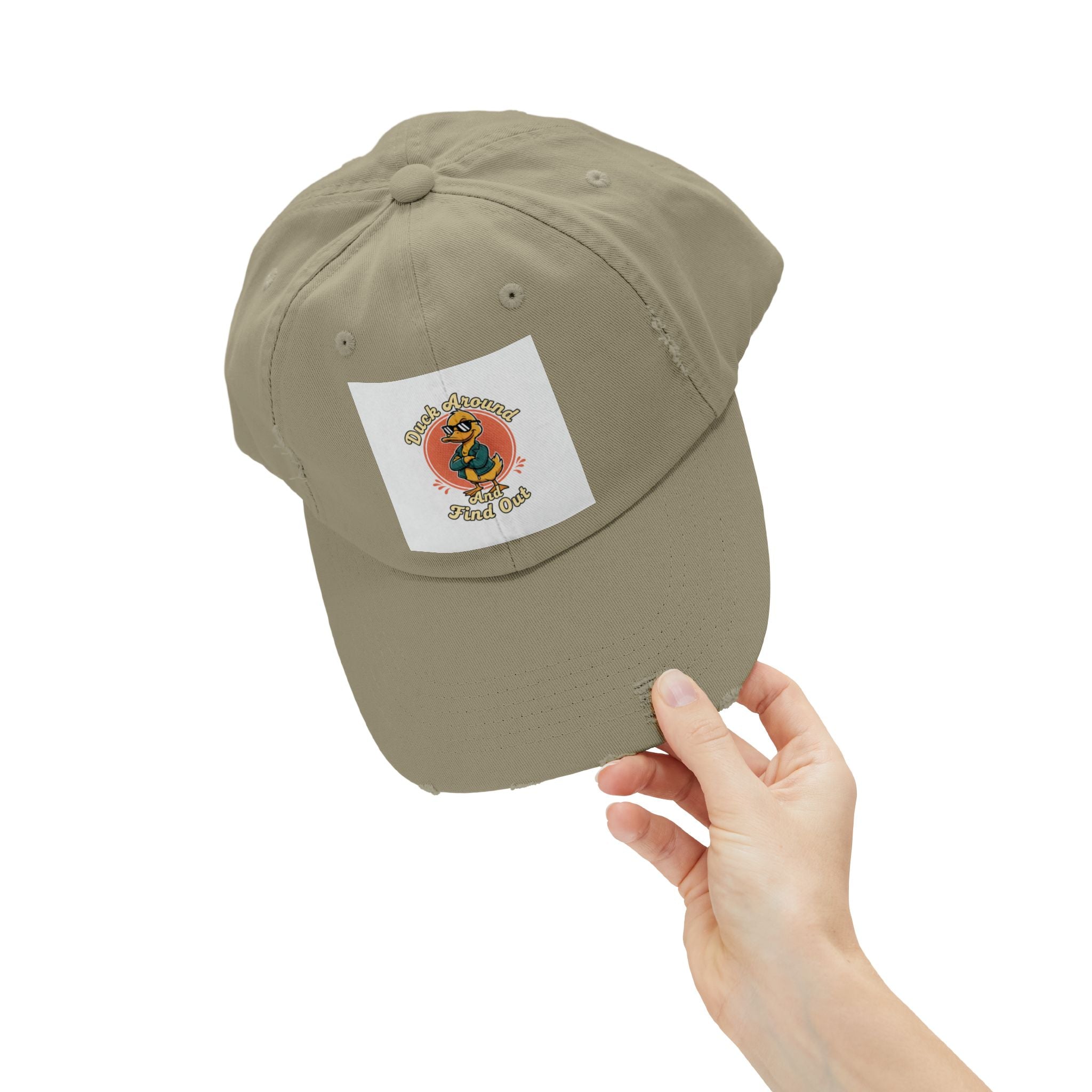 Duck Around and Find Out — Vintage Cartoon Distressed Cap