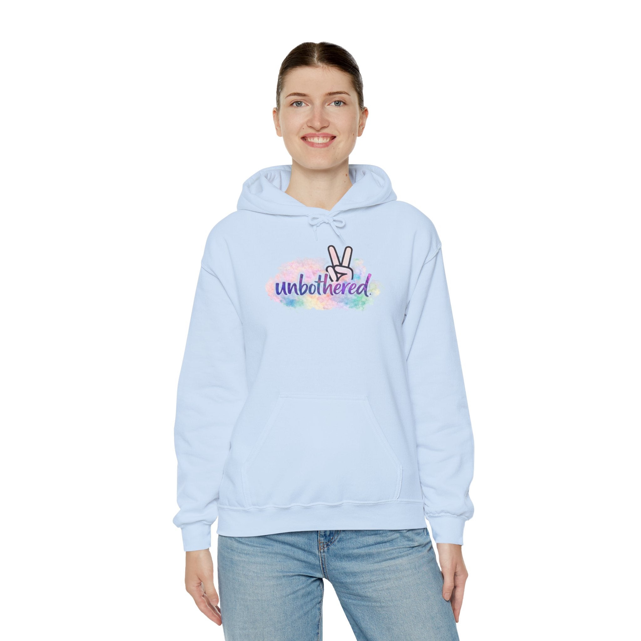 Unbothered Hoodie — Cozy Pullover Sweatshirt for Relaxed Vibes