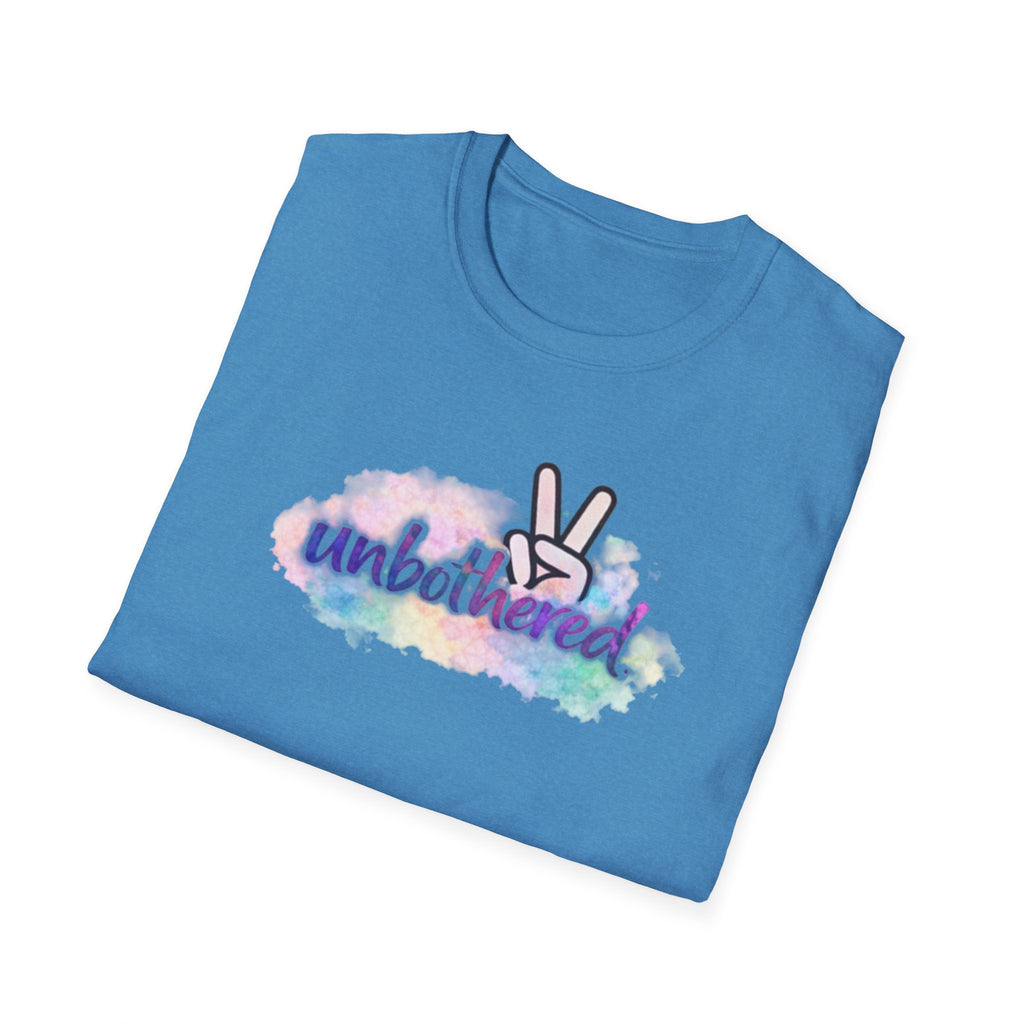 Unbothered Peace Sign T‑Shirt — Colorful Watercolor Graphic Tee