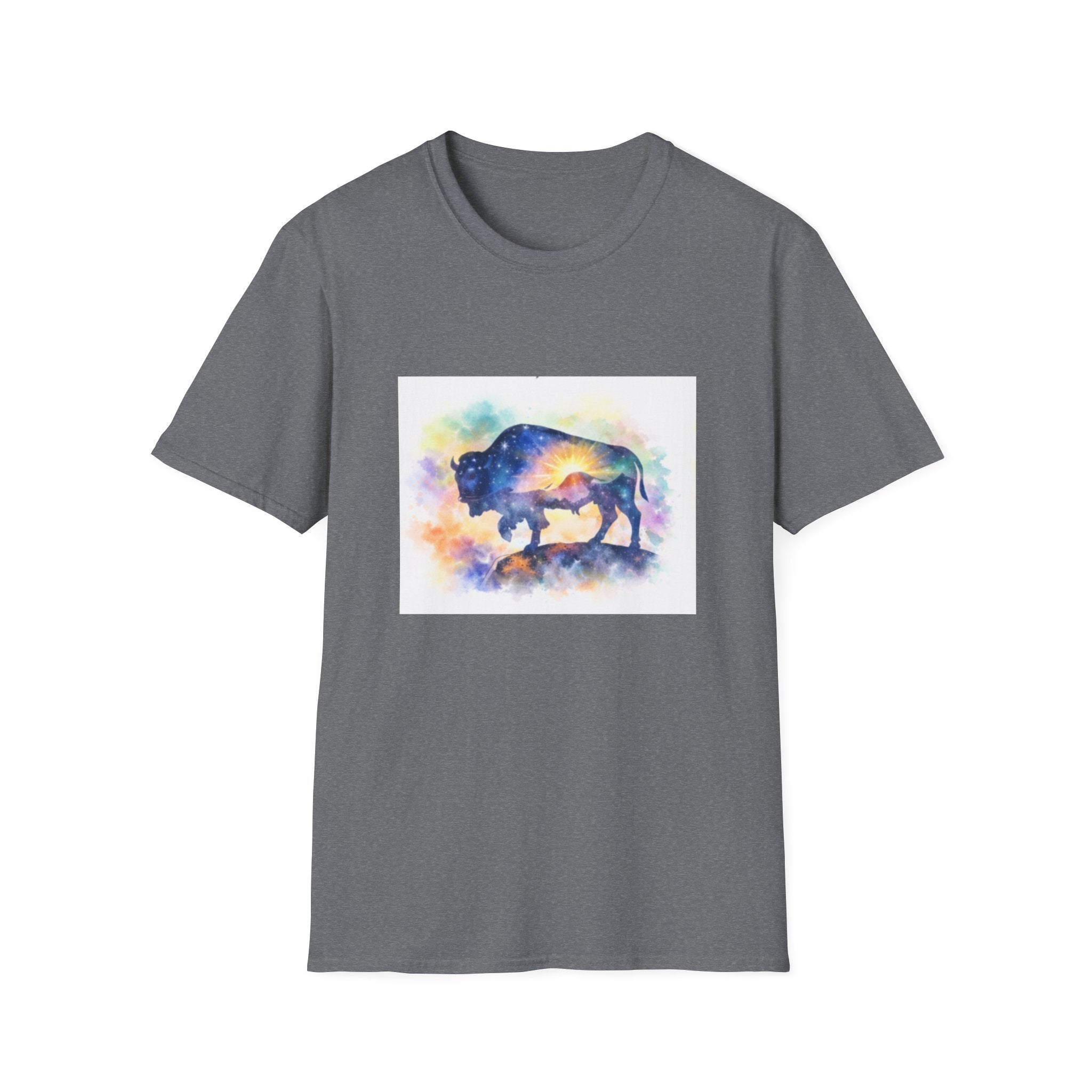 Colorful Watercolor Bison T-Shirt