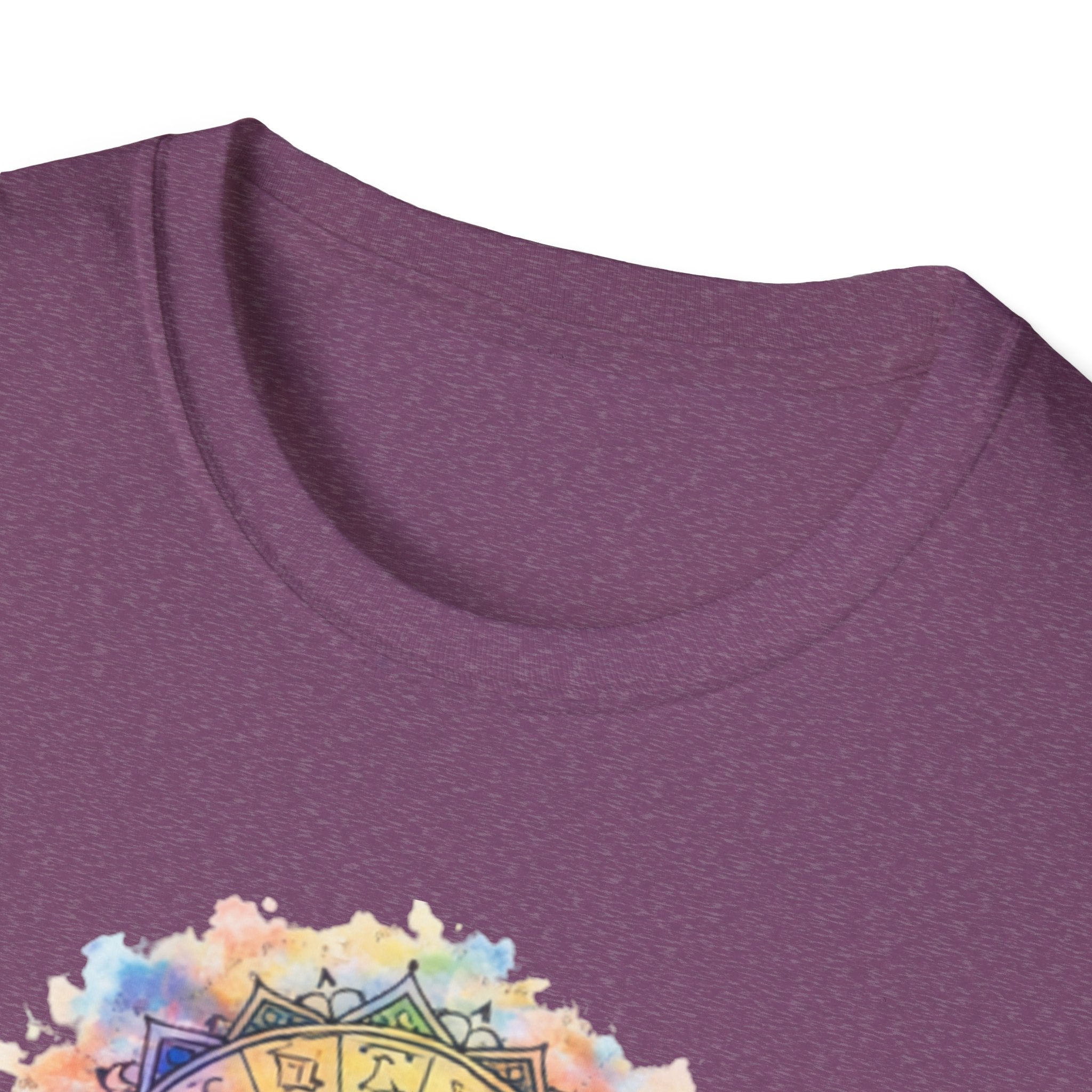 Sun & Moon Zodiac T-Shirt — Watercolor Astrological Mandala Tee
