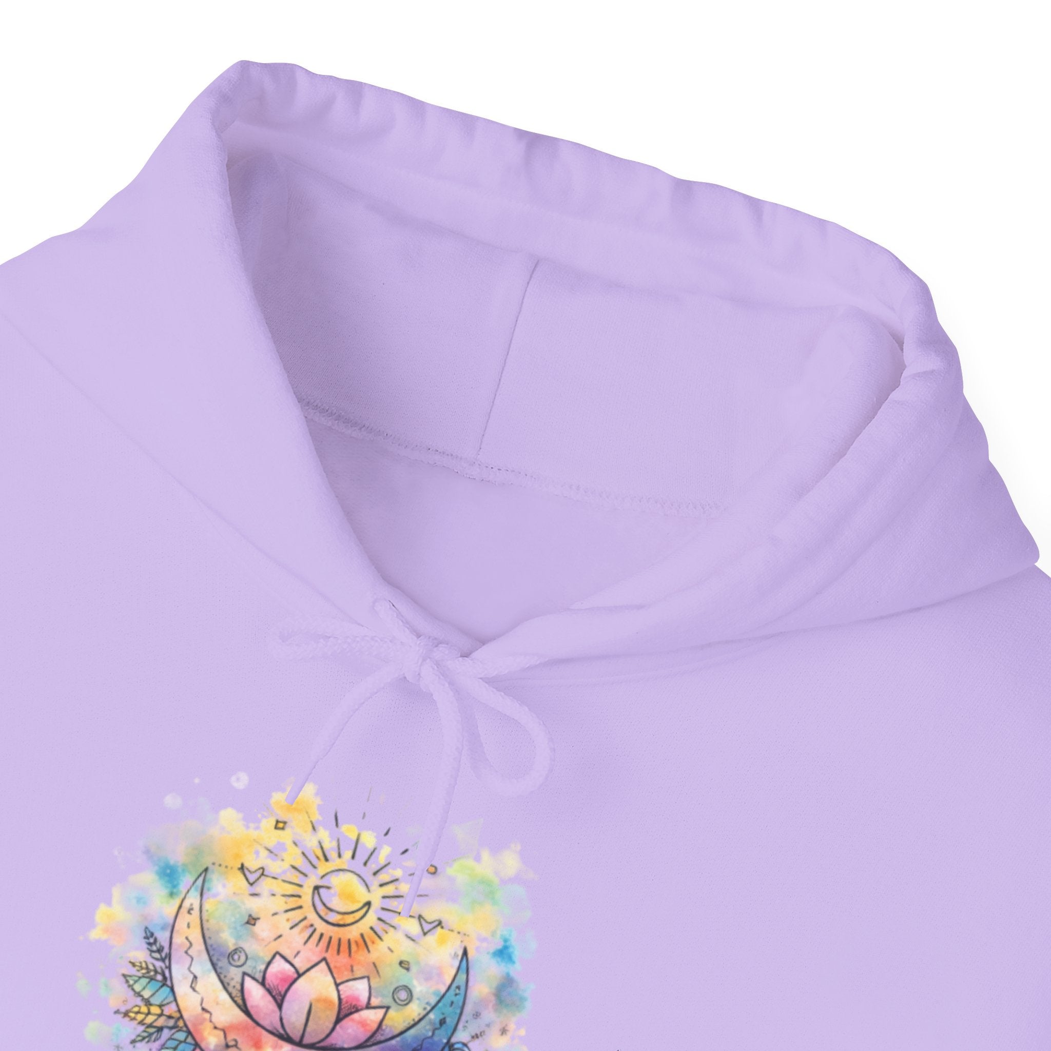 Lotus Watercolor Hoodie – Boho Spiritual Yoga Sweatshirt