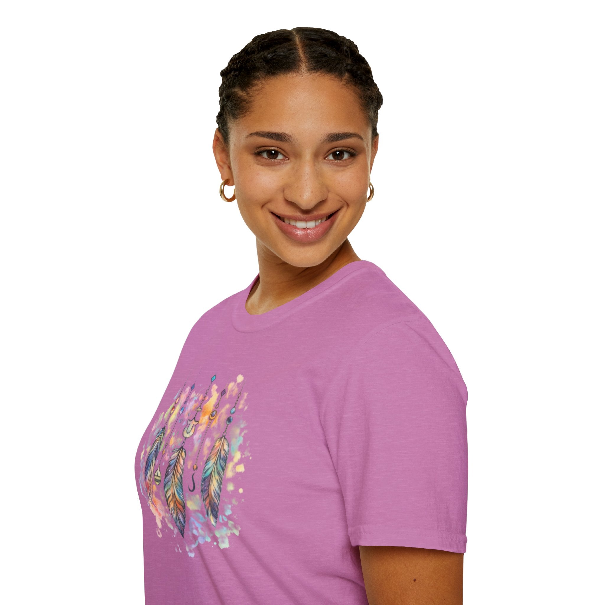 Watercolor Dreamcatcher T-Shirt — Boho Feather Graphic Tee