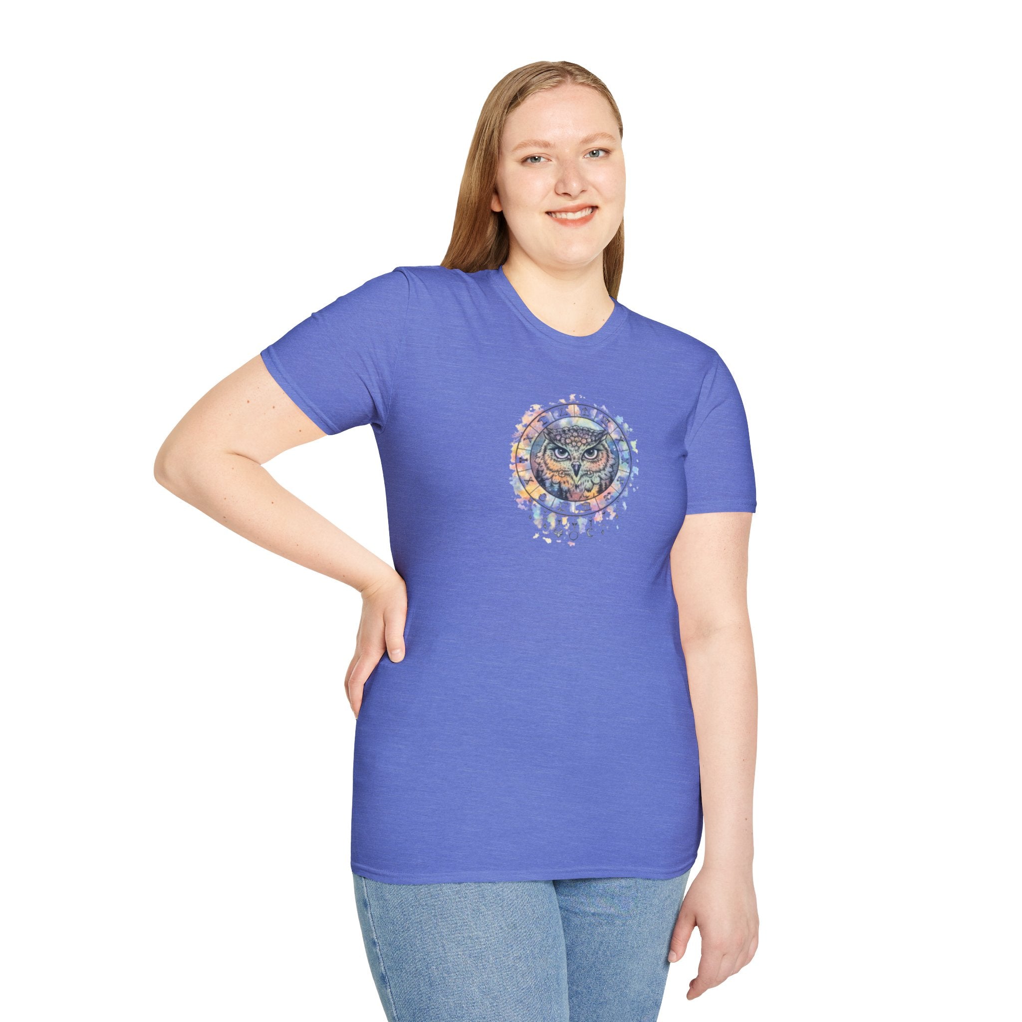 Watercolor Owl Mandala Spiritual T-Shirt Unisex