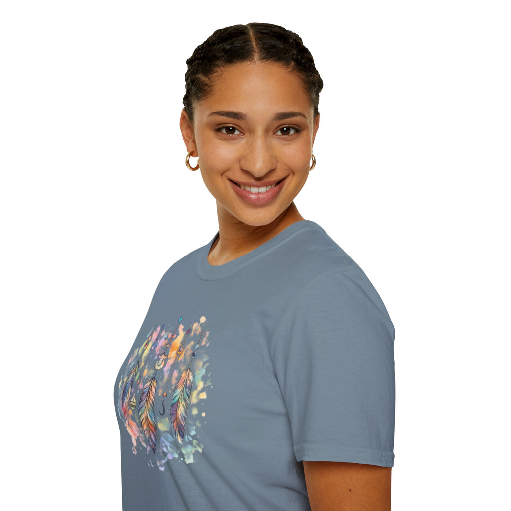 Watercolor Dreamcatcher T-Shirt — Boho Feather Graphic Tee