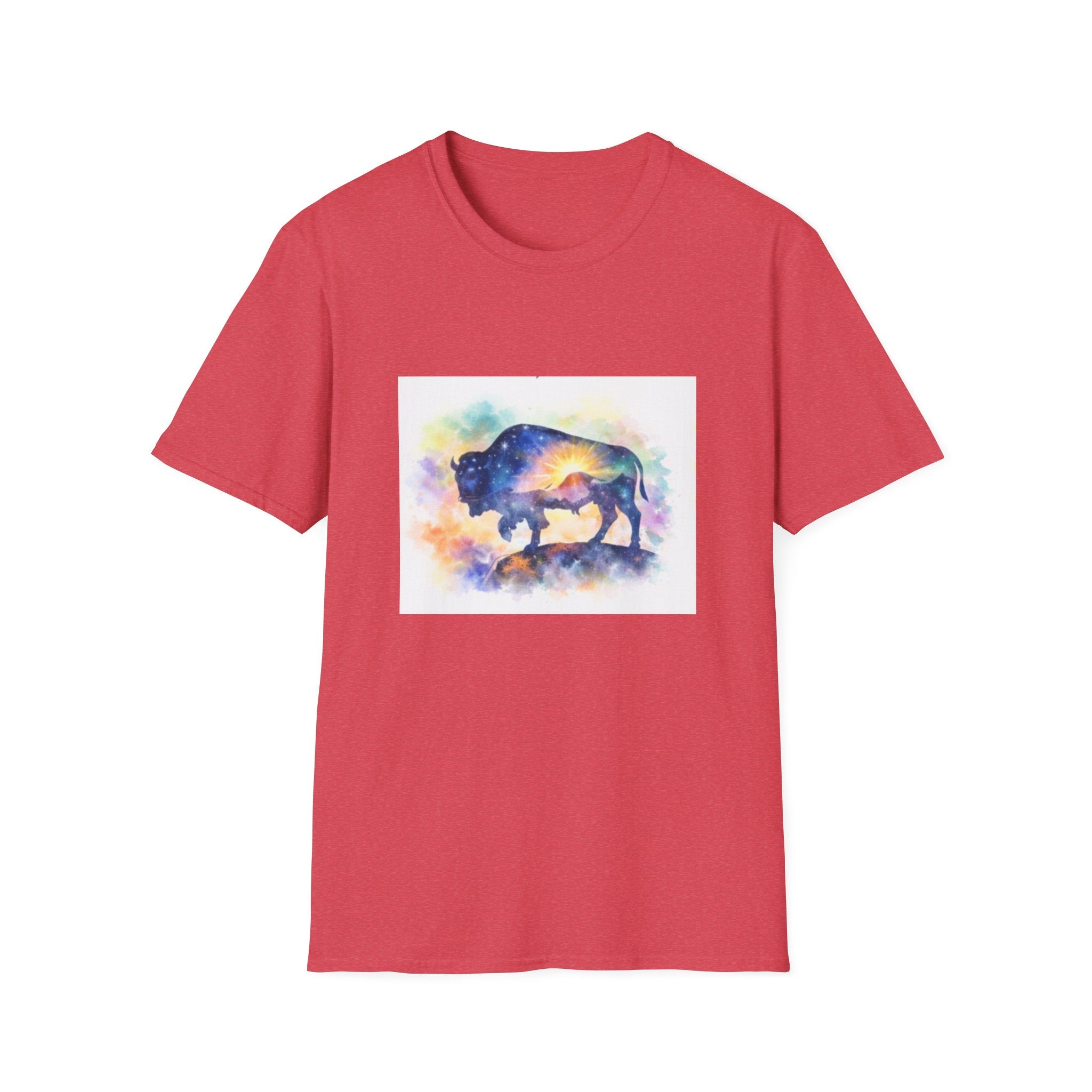 Colorful Watercolor Bison T-Shirt