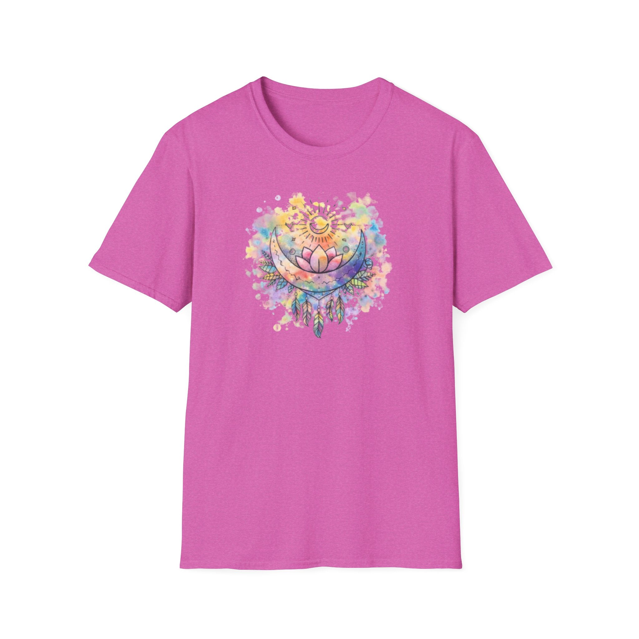 Lotus Dreamcatcher Watercolor T-Shirt — Sun & Feather Spiritual Tee