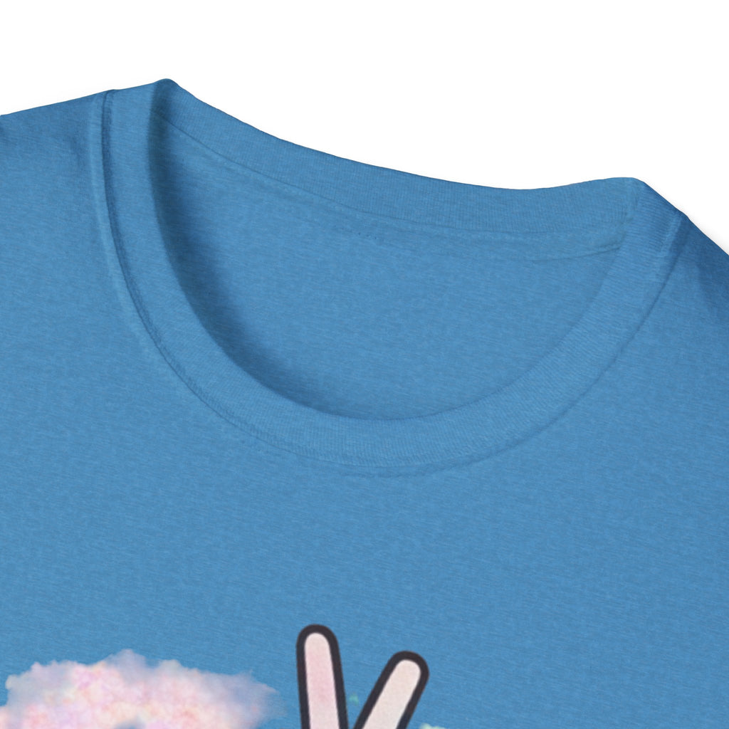 Unbothered Peace Sign T‑Shirt — Colorful Watercolor Graphic Tee