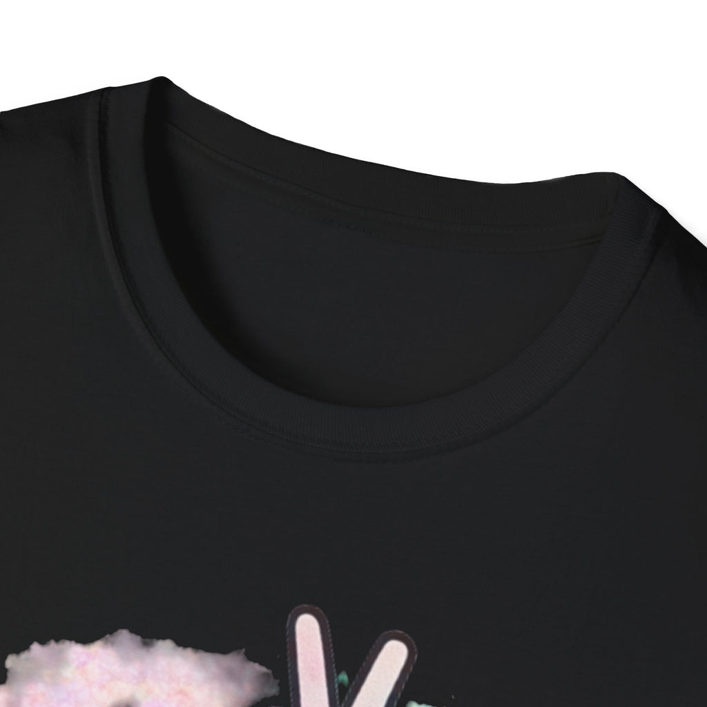 Unbothered Peace Sign T‑Shirt — Colorful Watercolor Graphic Tee