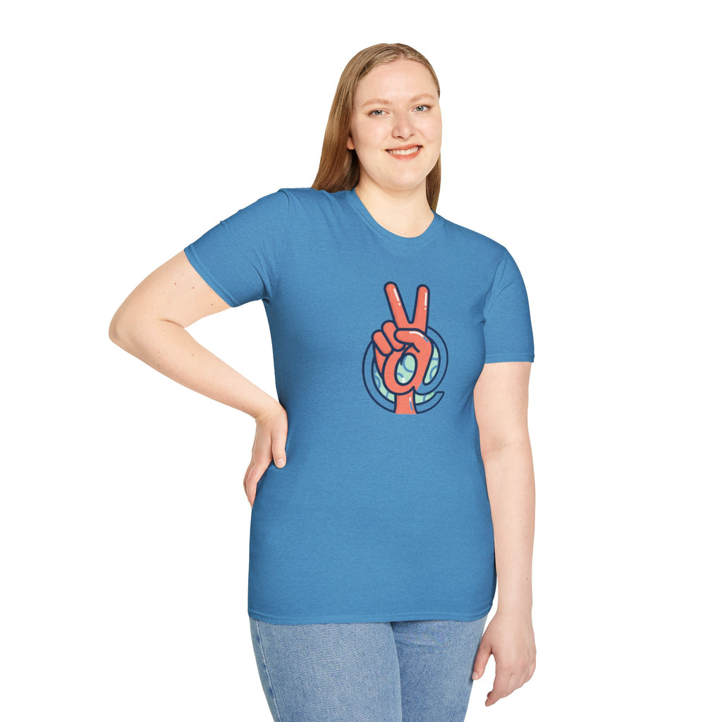 Peace Sign Hand T-Shirt | Retro Vibes, Minimal Graphic