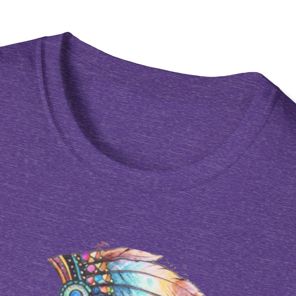 Native American Watercolor Headdress T-Shirt