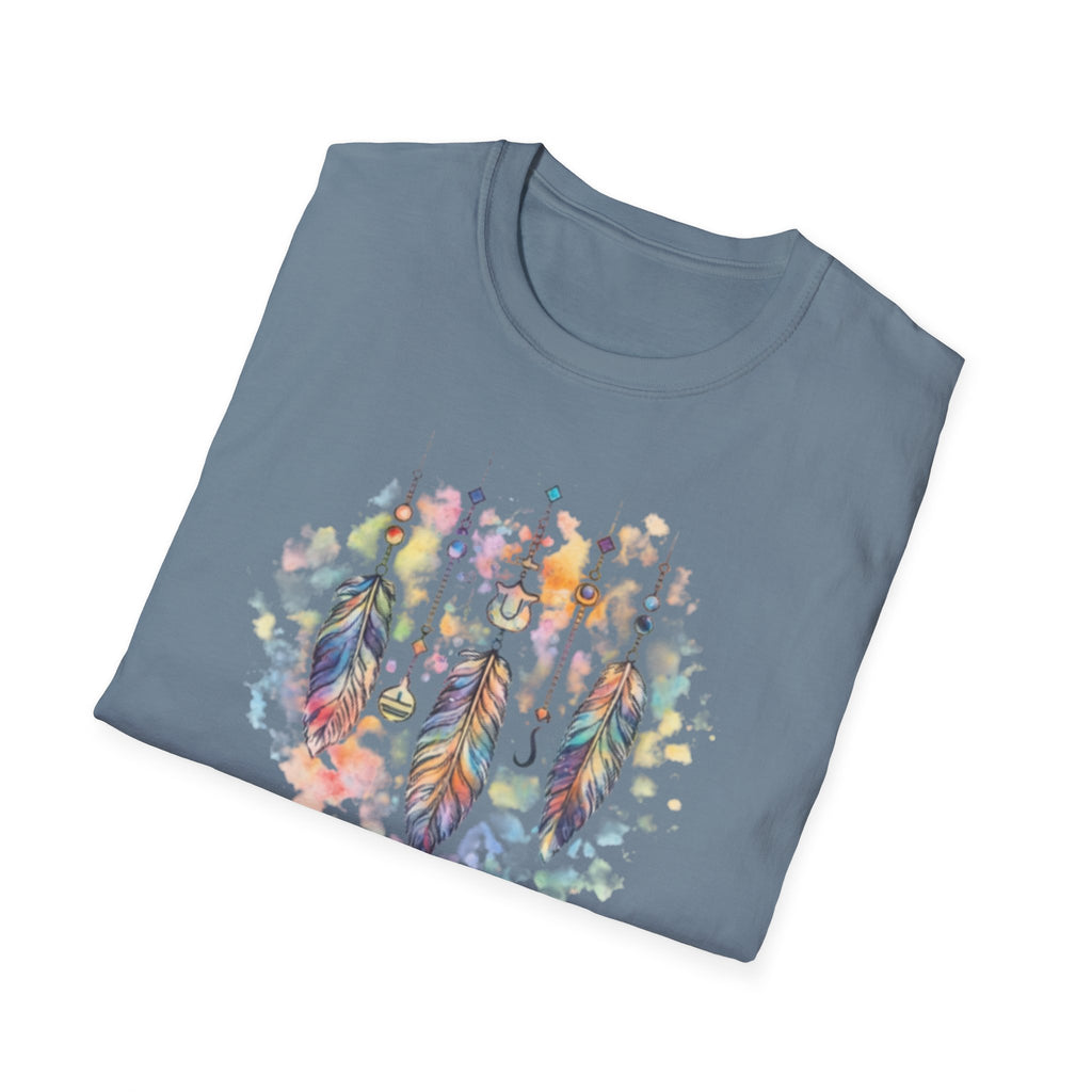 Watercolor Dreamcatcher T-Shirt — Boho Feather Graphic Tee