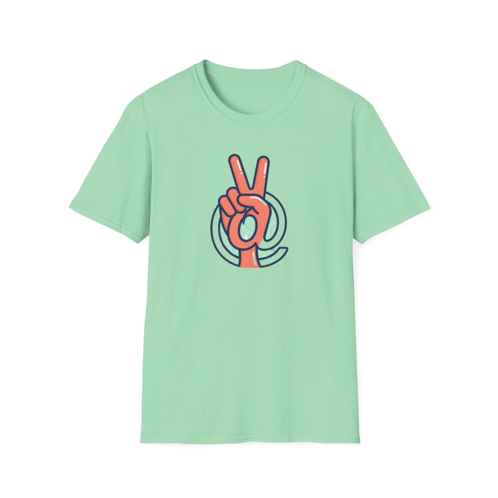 Peace Sign Hand T-Shirt | Retro Vibes, Minimal Graphic