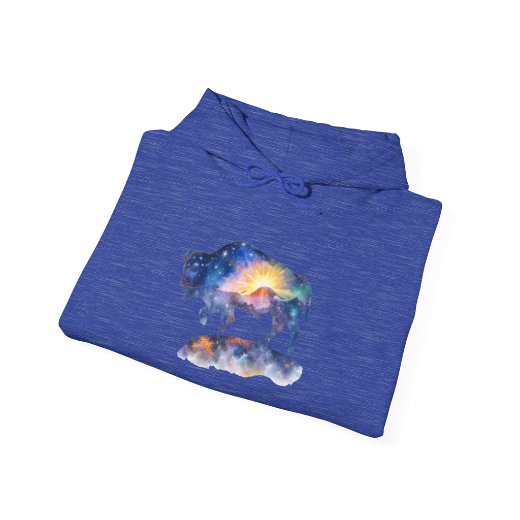 Colorful Bison Graphic Pullover