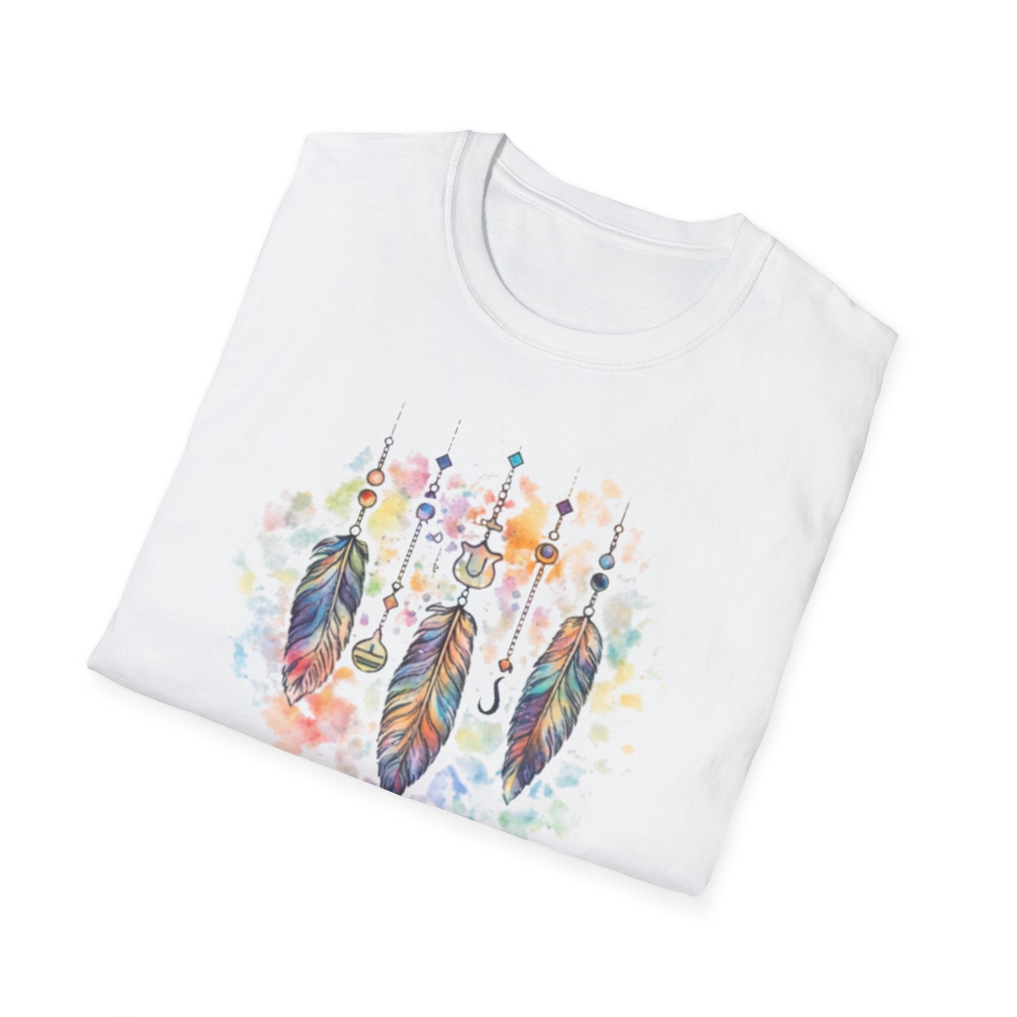 Watercolor Dreamcatcher T-Shirt — Boho Feather Graphic Tee