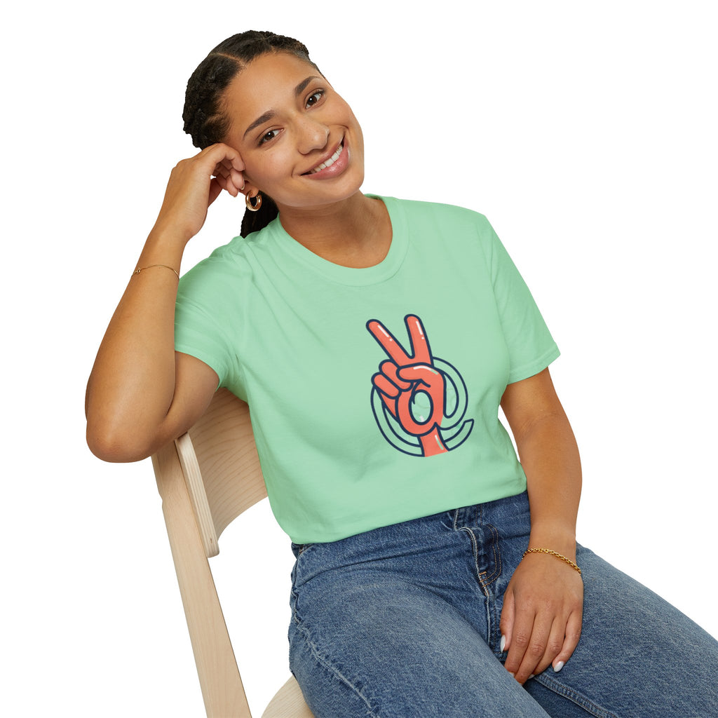Peace Sign Hand T-Shirt | Retro Vibes, Minimal Graphic