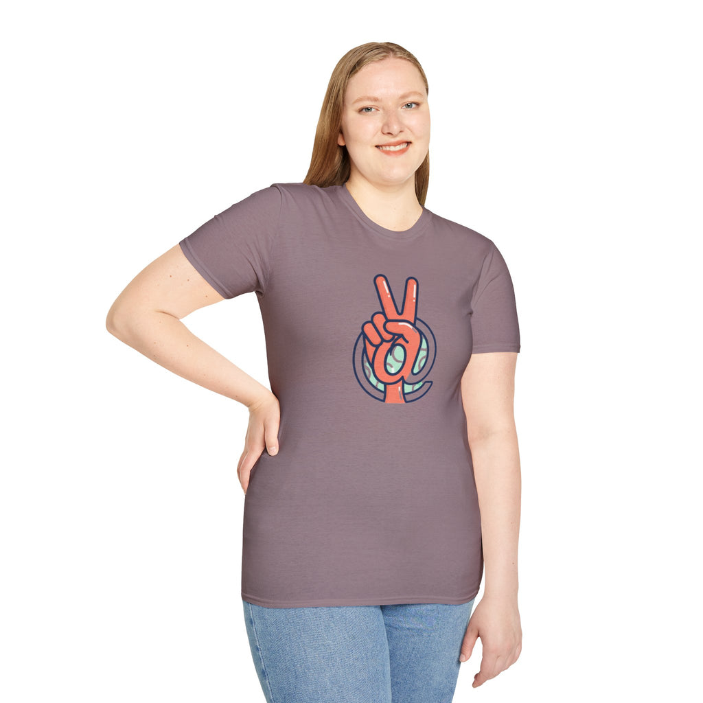Peace Sign Hand T-Shirt | Retro Vibes, Minimal Graphic