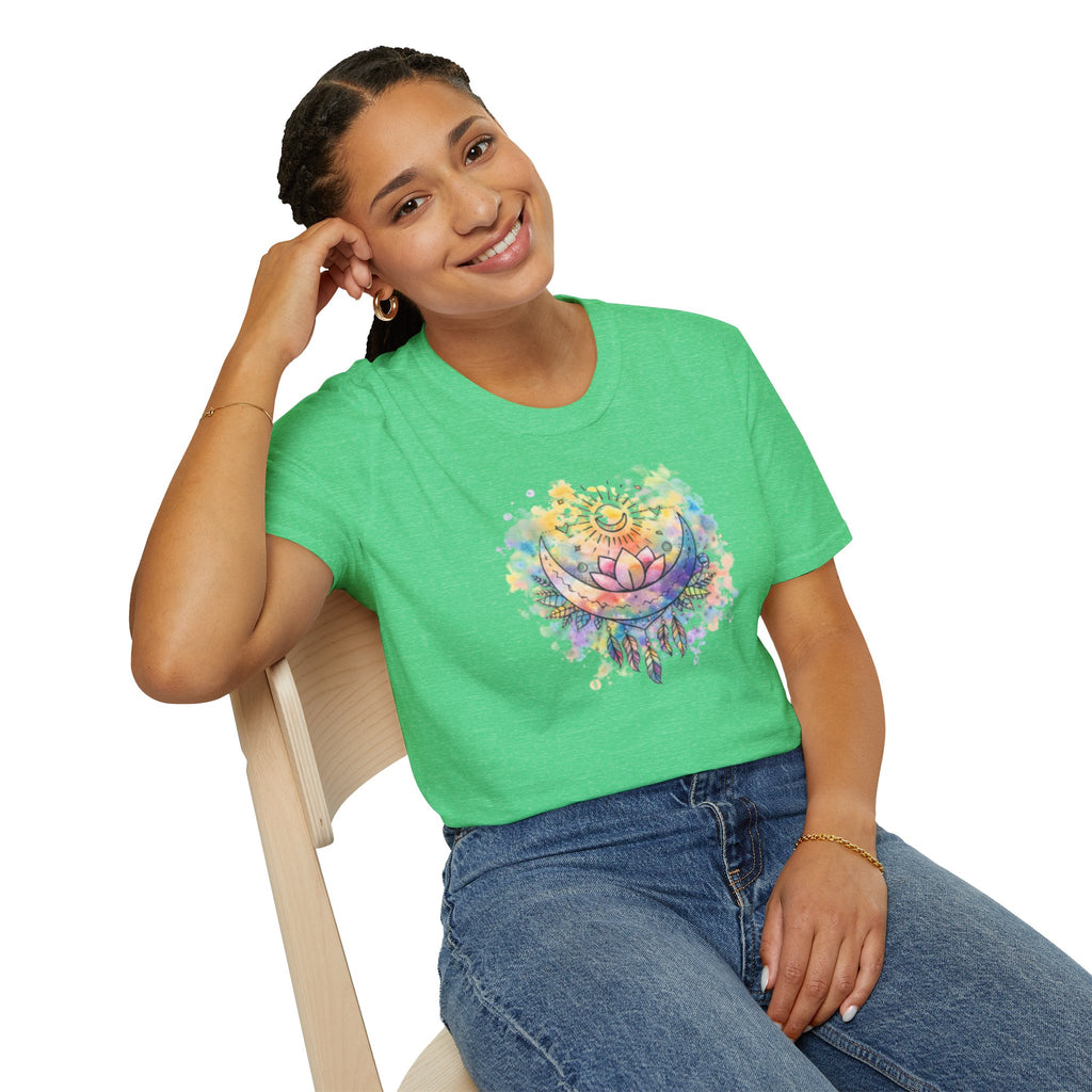 Lotus Dreamcatcher Watercolor T-Shirt — Sun & Feather Spiritual Tee