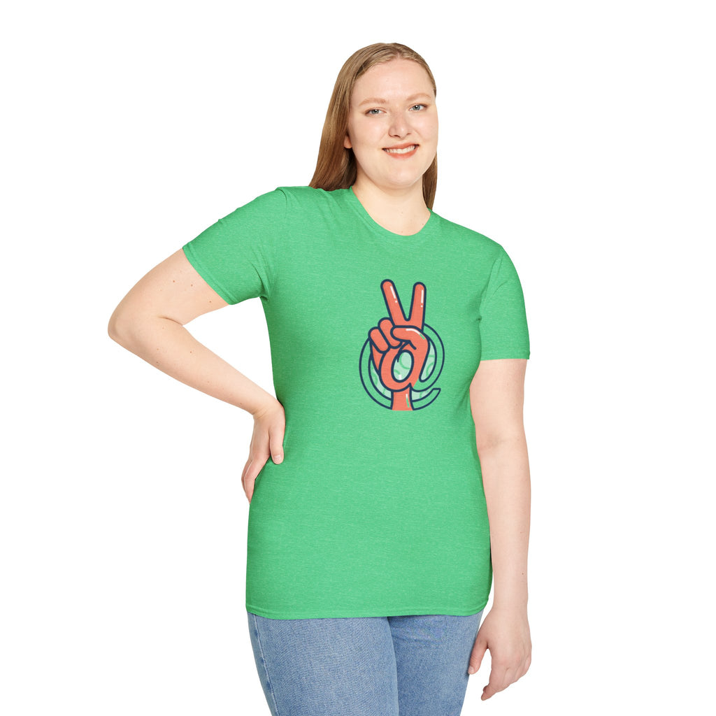 Peace Sign Hand T-Shirt | Retro Vibes, Minimal Graphic