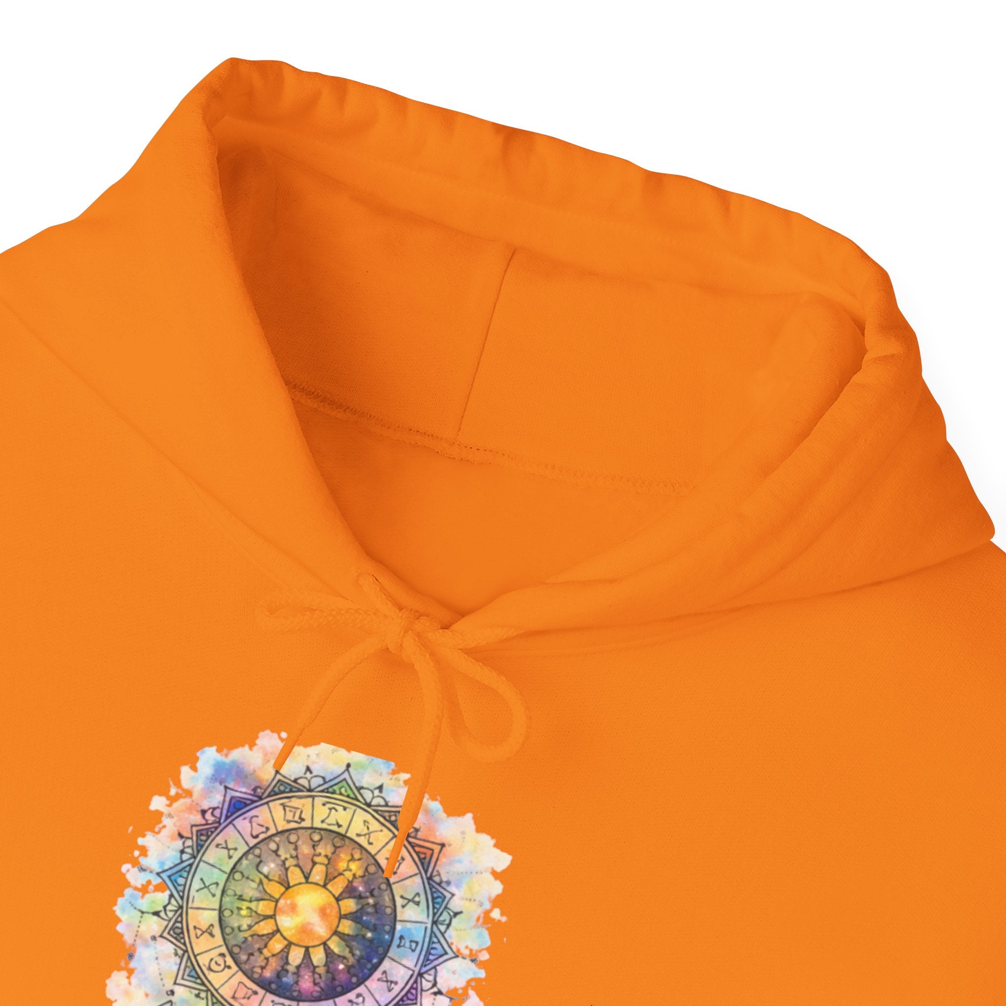 Astrology Compass Hoodie — Boho Tie-Dye Mandala Graphic