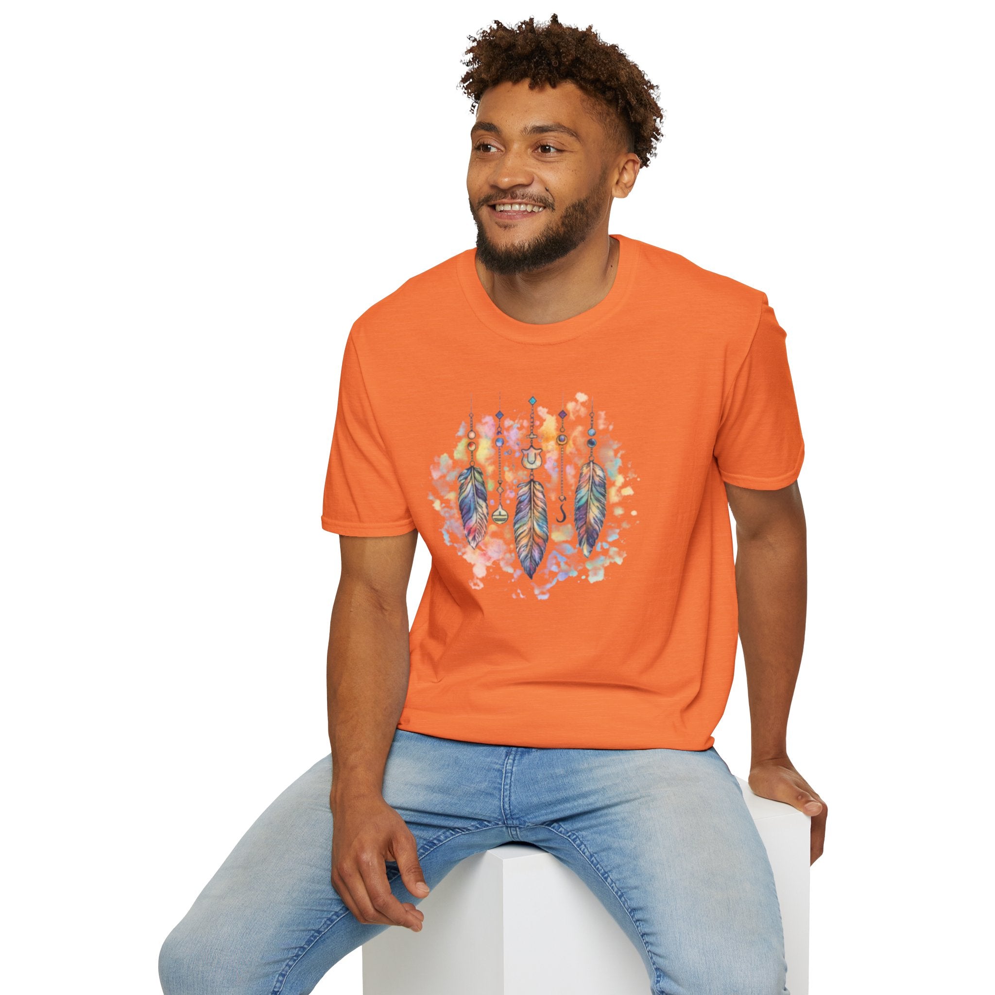 Watercolor Dreamcatcher T-Shirt — Boho Feather Graphic Tee