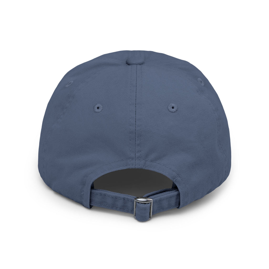 Distressed Embroidered "@ Peace" Cap