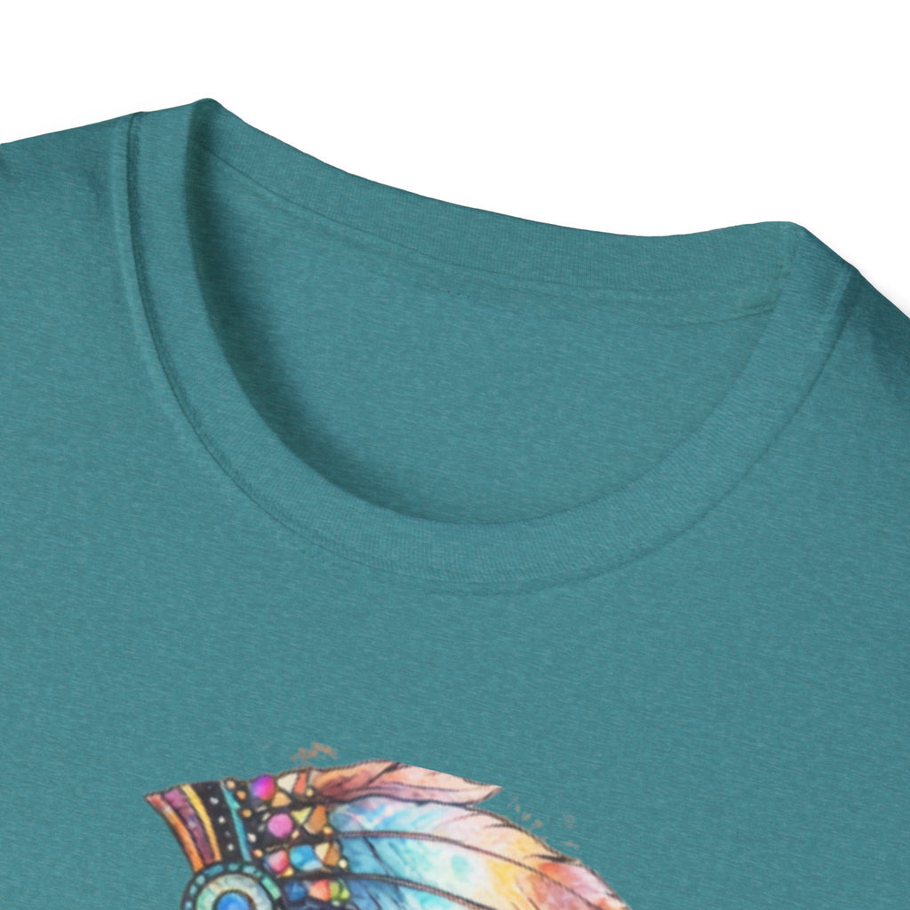 Native American Watercolor Headdress T-Shirt