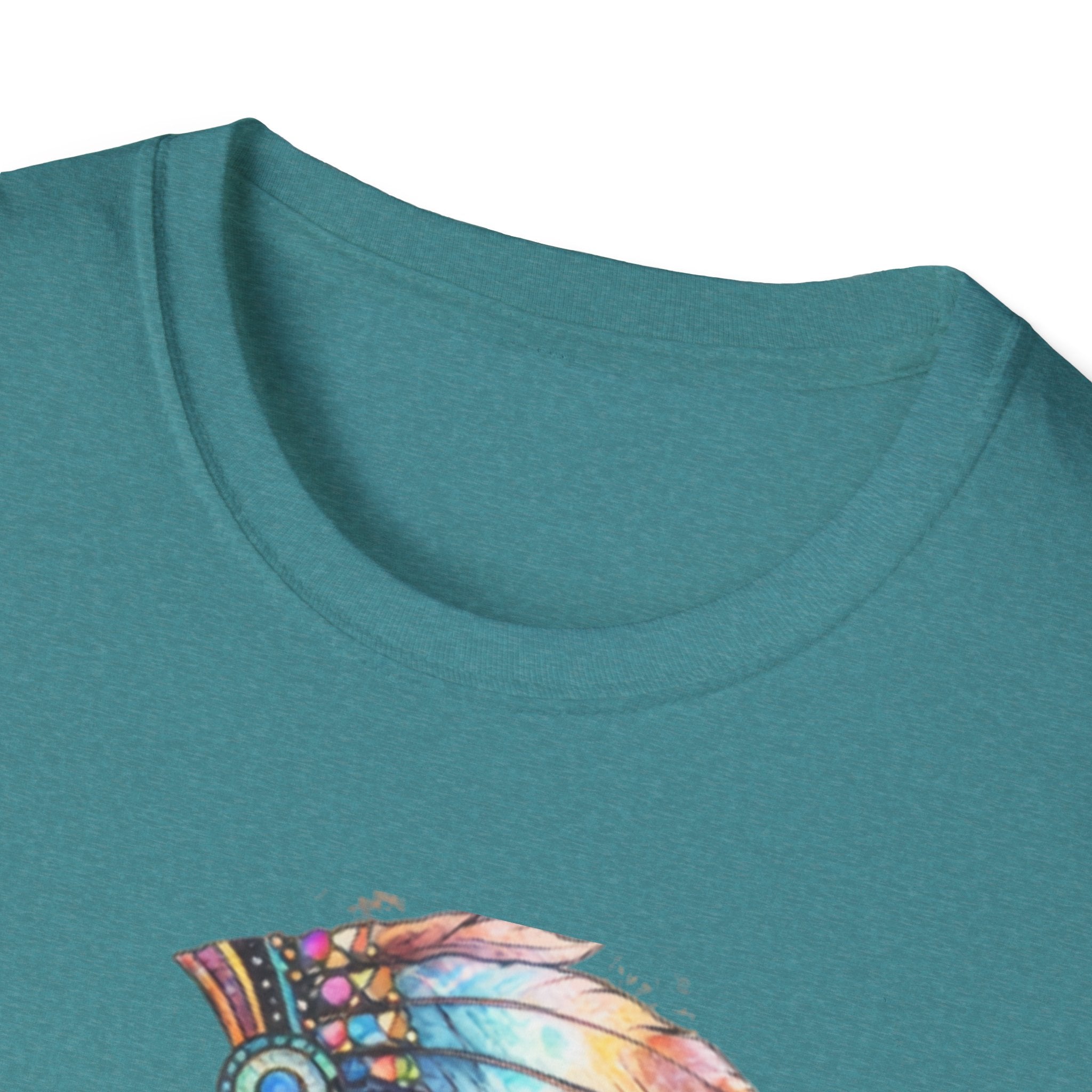 Native American Watercolor Headdress T-Shirt