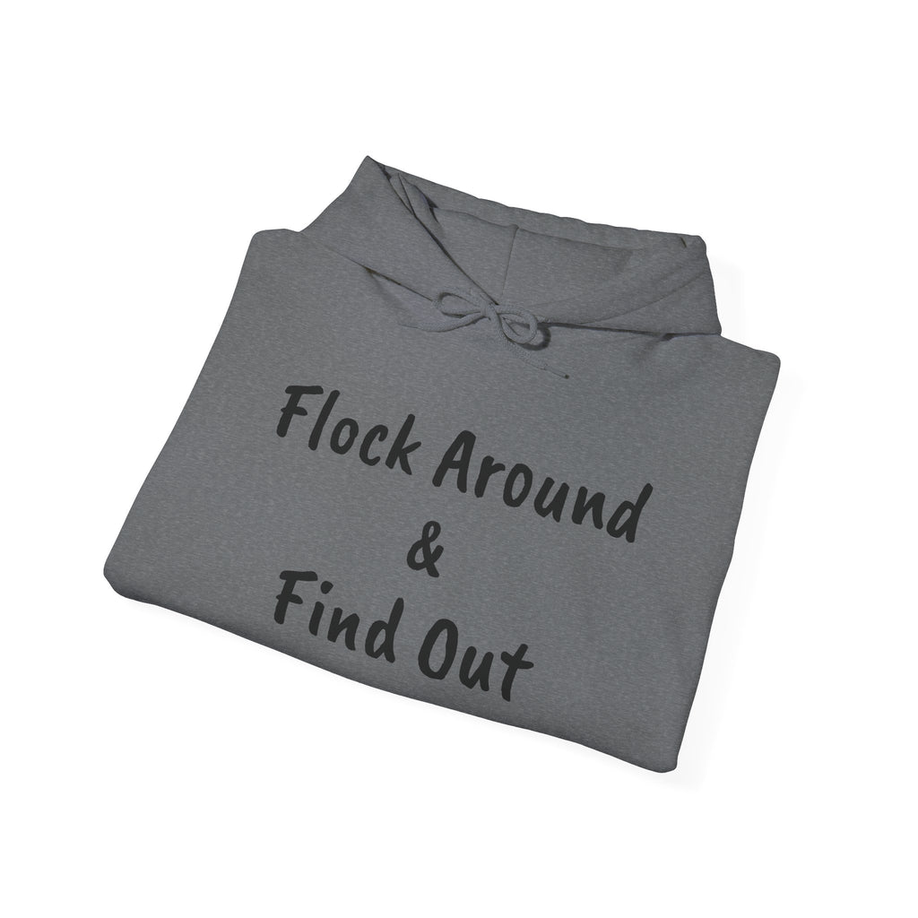Flock Around & Find Out Hoodie | Funny Typography Pullover