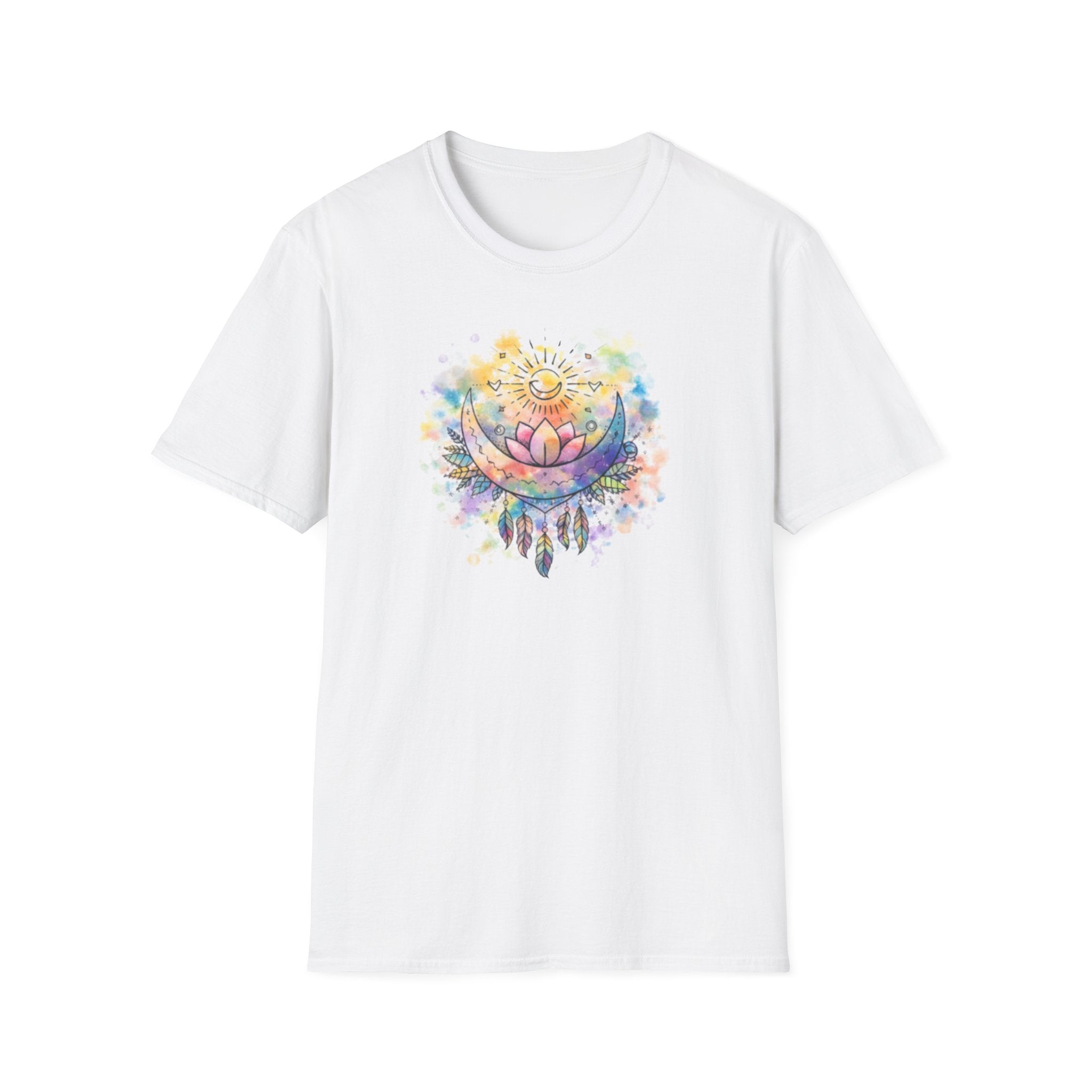 Lotus Dreamcatcher Watercolor T-Shirt — Sun & Feather Spiritual Tee