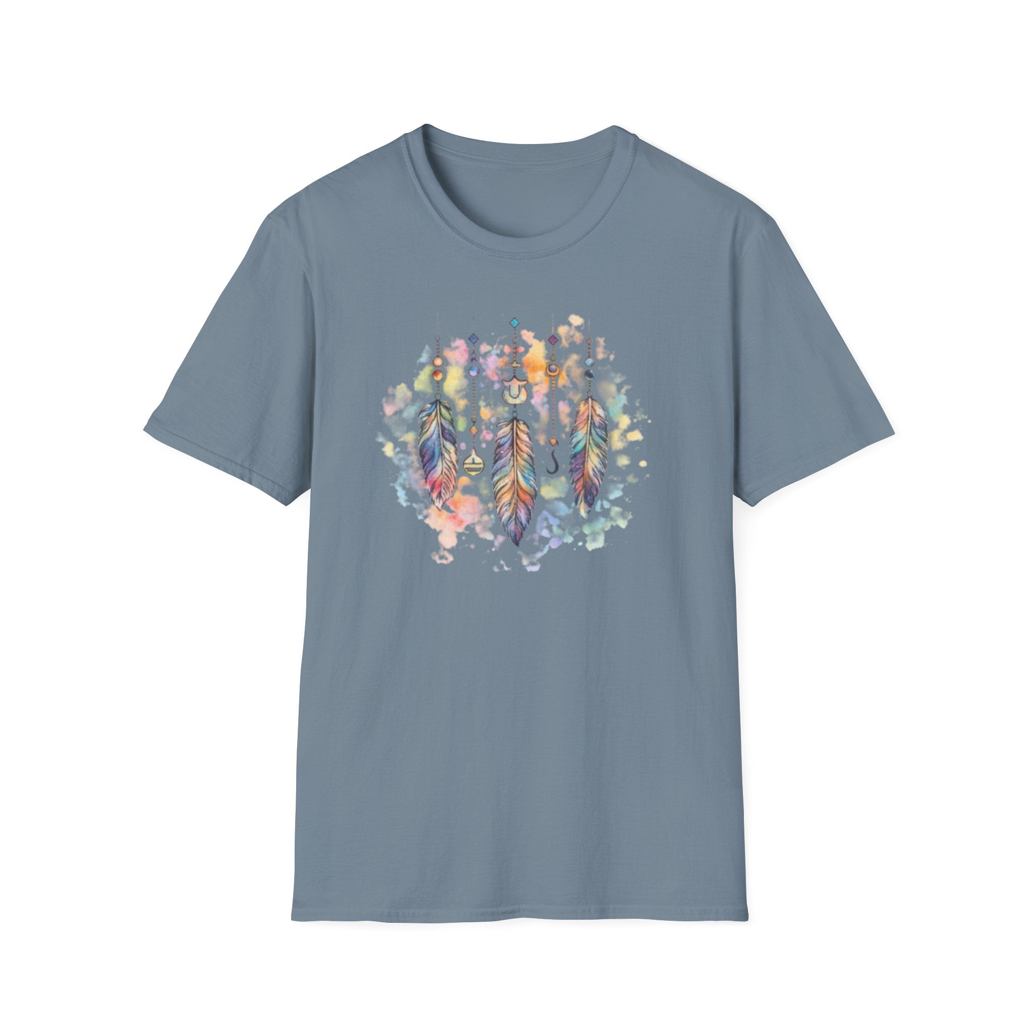 Watercolor Dreamcatcher T-Shirt — Boho Feather Graphic Tee